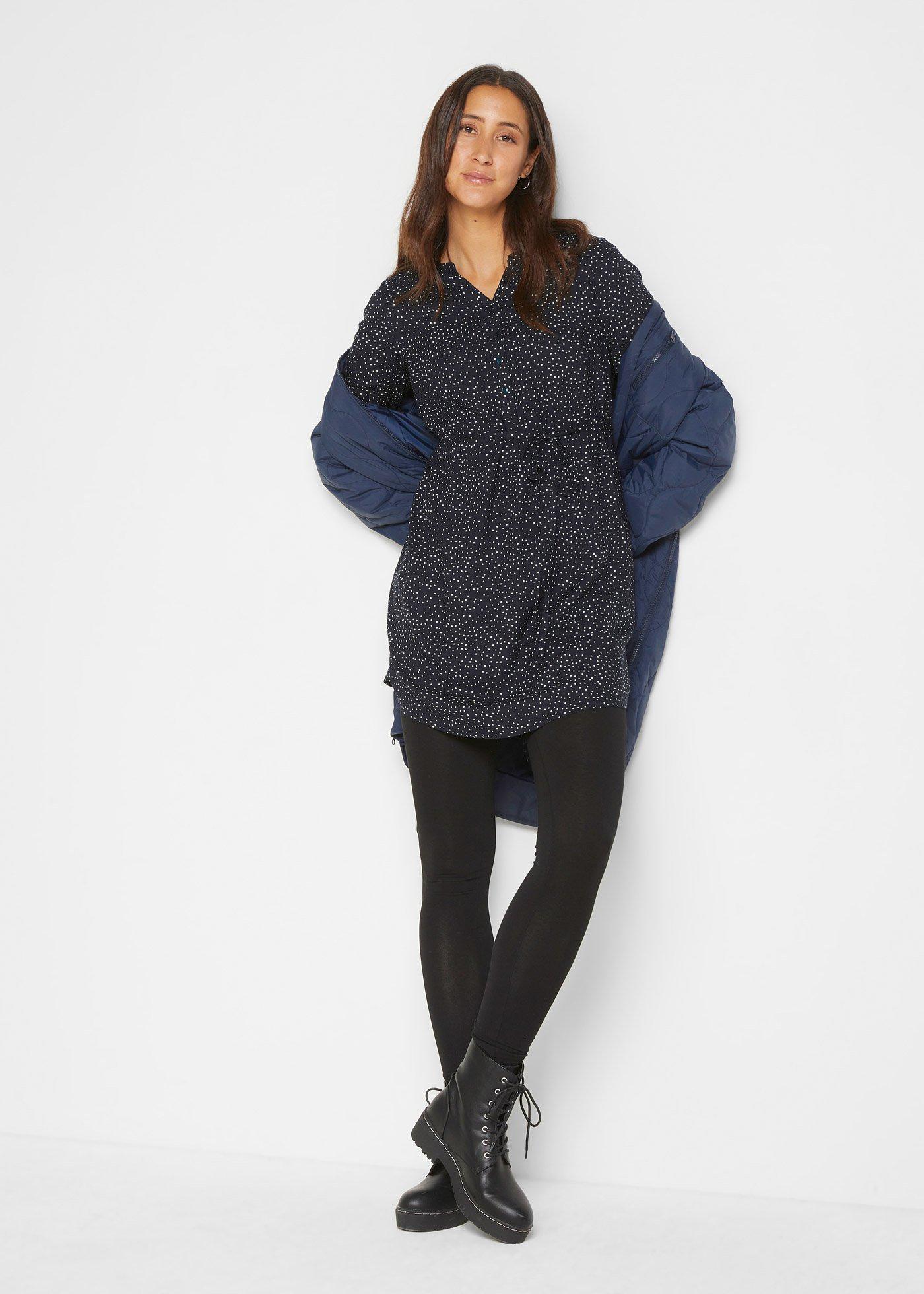 Sukienka ciążowa i do karmienia 2 w 1, z lejącej wiskozy - Bonprix