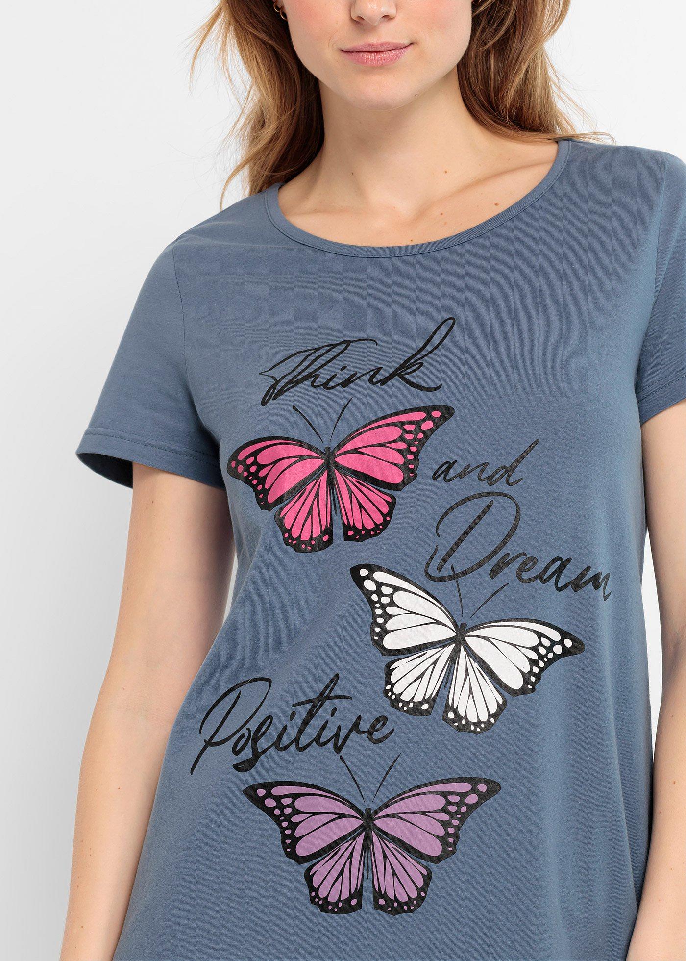 Krótka koszula nocna z czystej bawełny organicznej - Bonprix