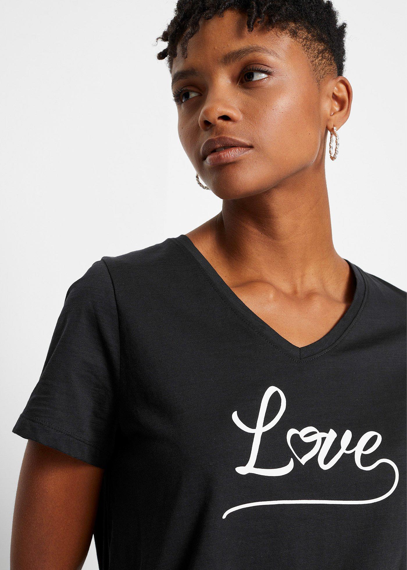 T-shirt z nadrukiem - Bonprix