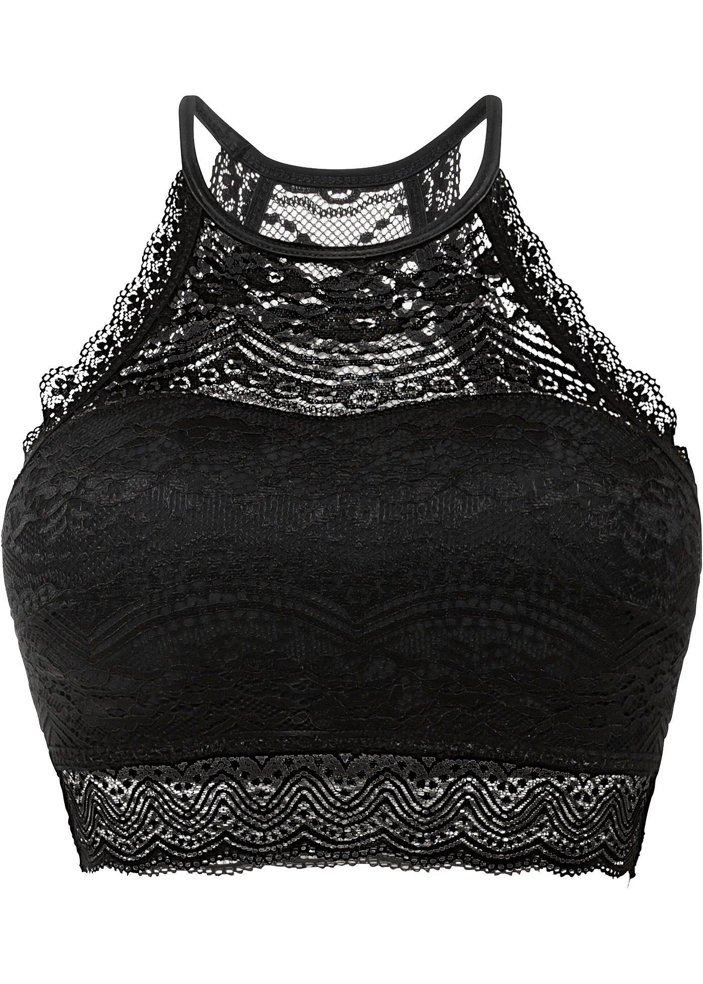 Biustonosz bustier z delikatnej koronki - Bonprix