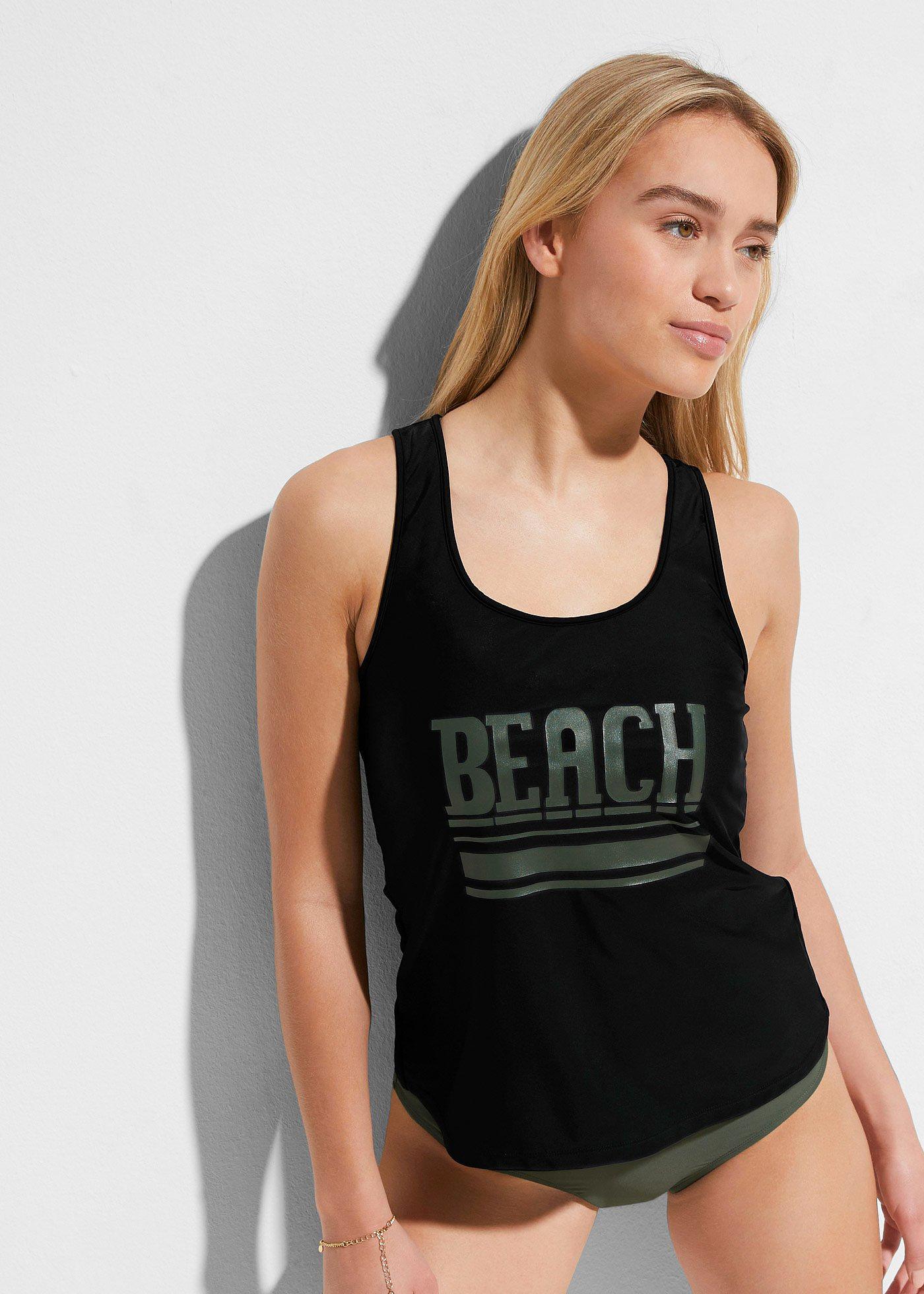 Tankini + biustonosz bikini (3 części) - Bonprix