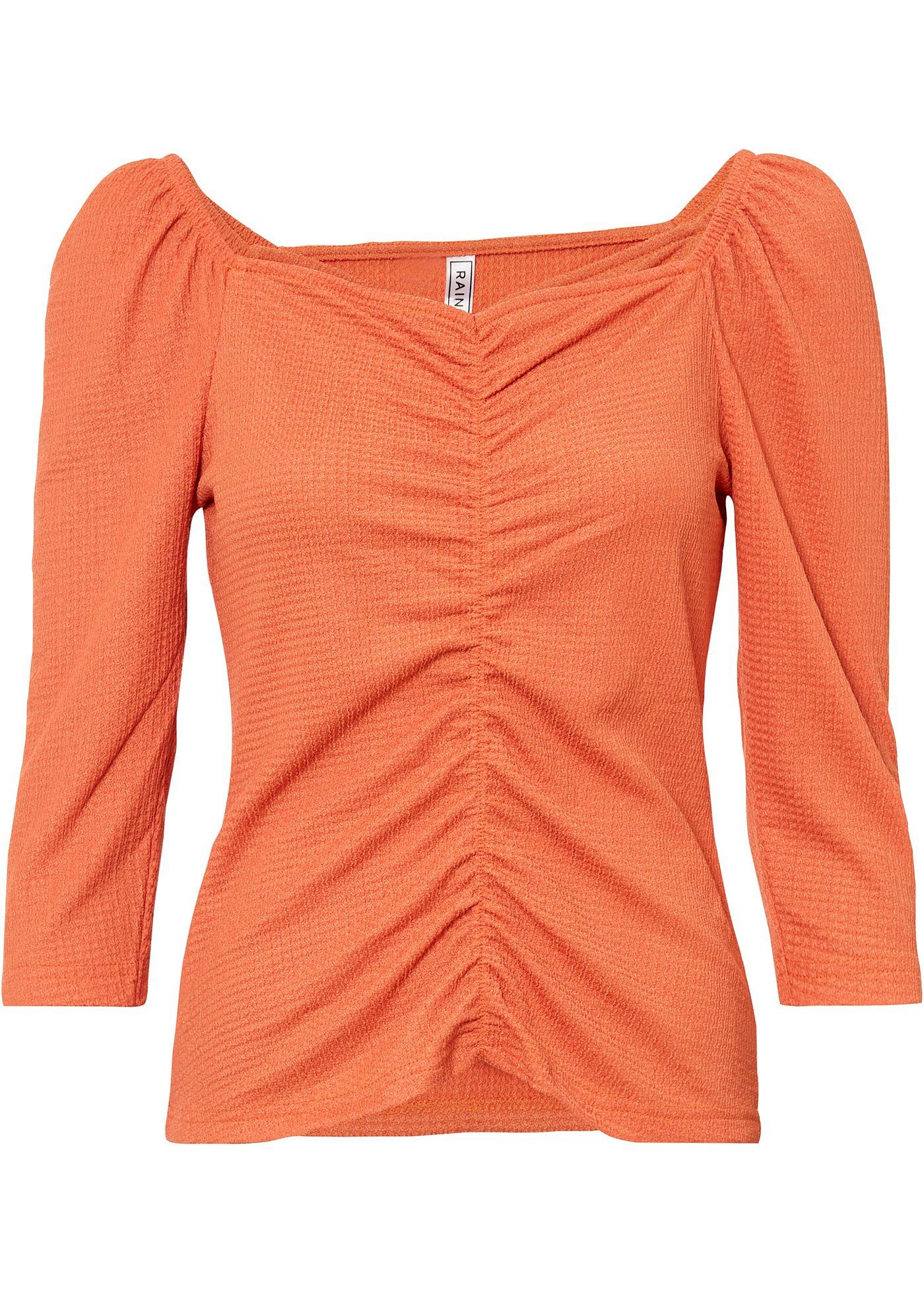 Langarmshirt mit Herzausschnitt