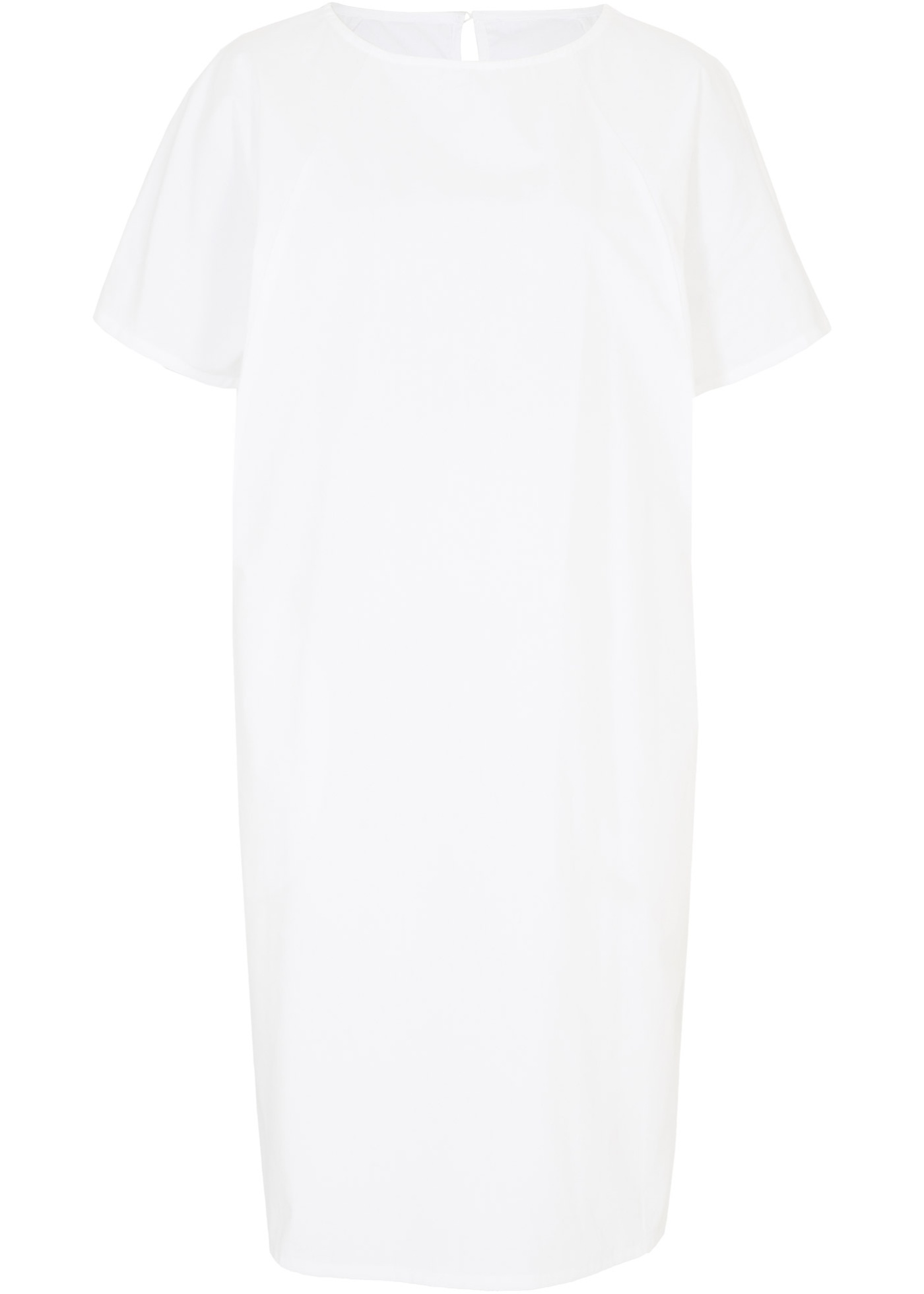 Popeline-Kleid mit kurzem Ärmel