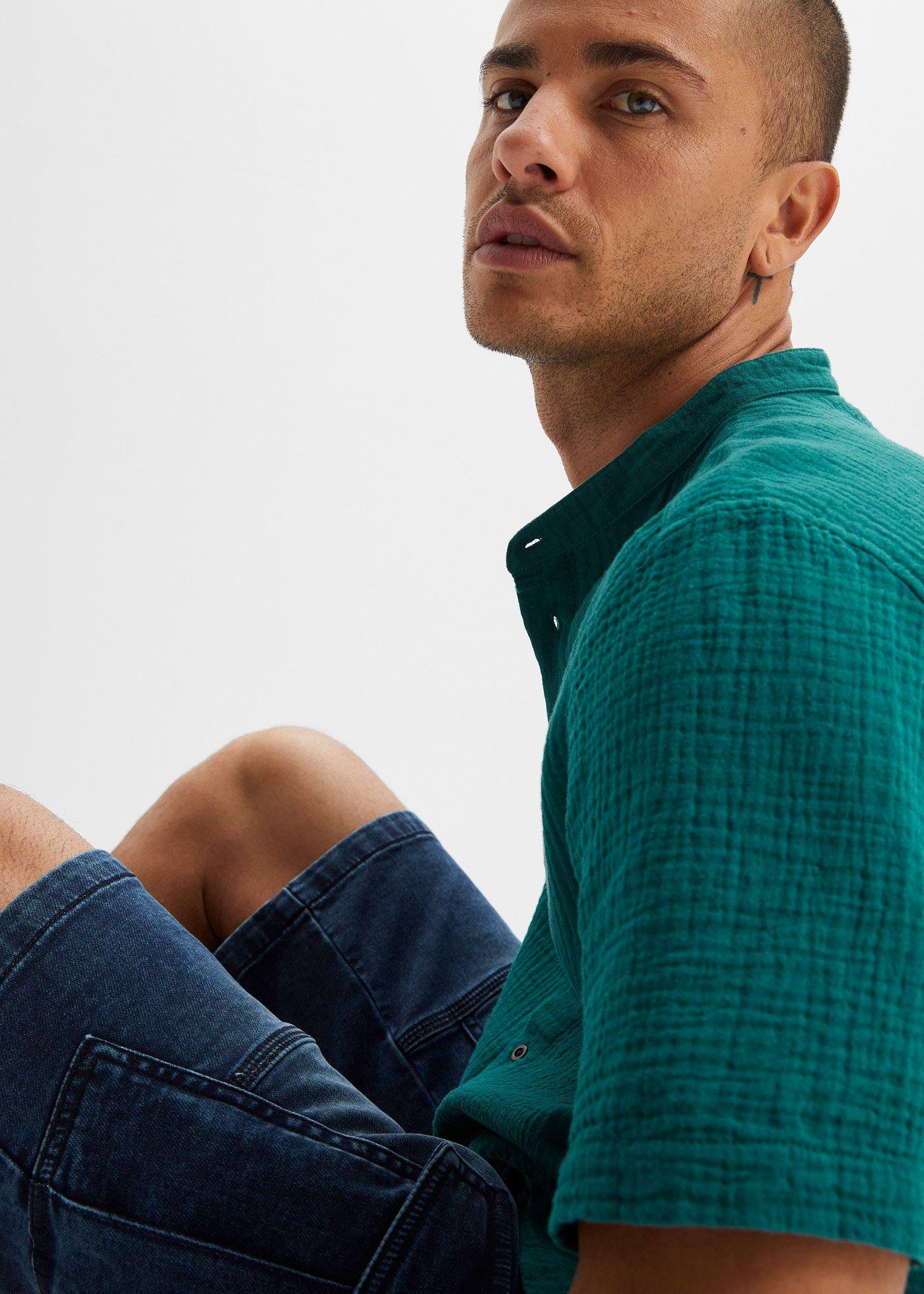 Koszula muślinowa z krótkim rękawem - Bonprix