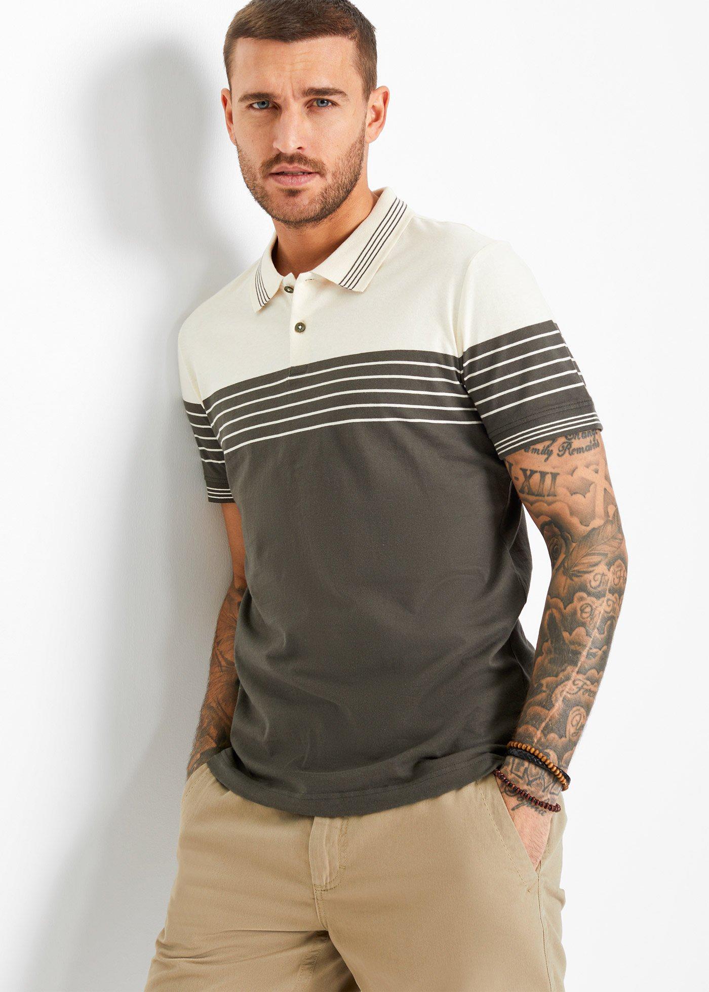 Shirt polo z dżerseju z czystej bawełny - Bonprix