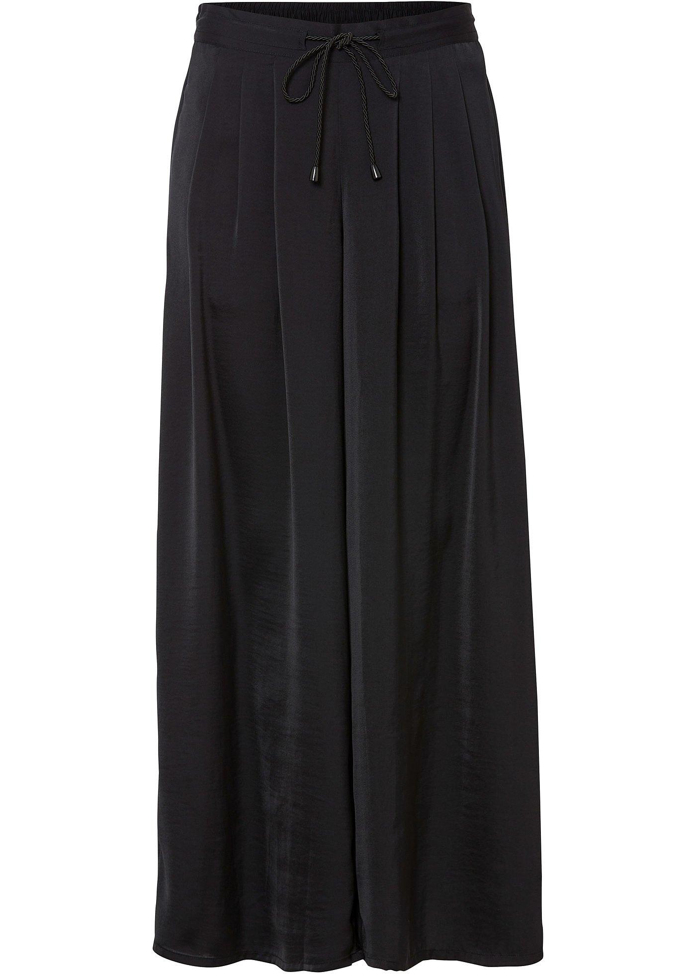 Pantalon ample en satin fluide