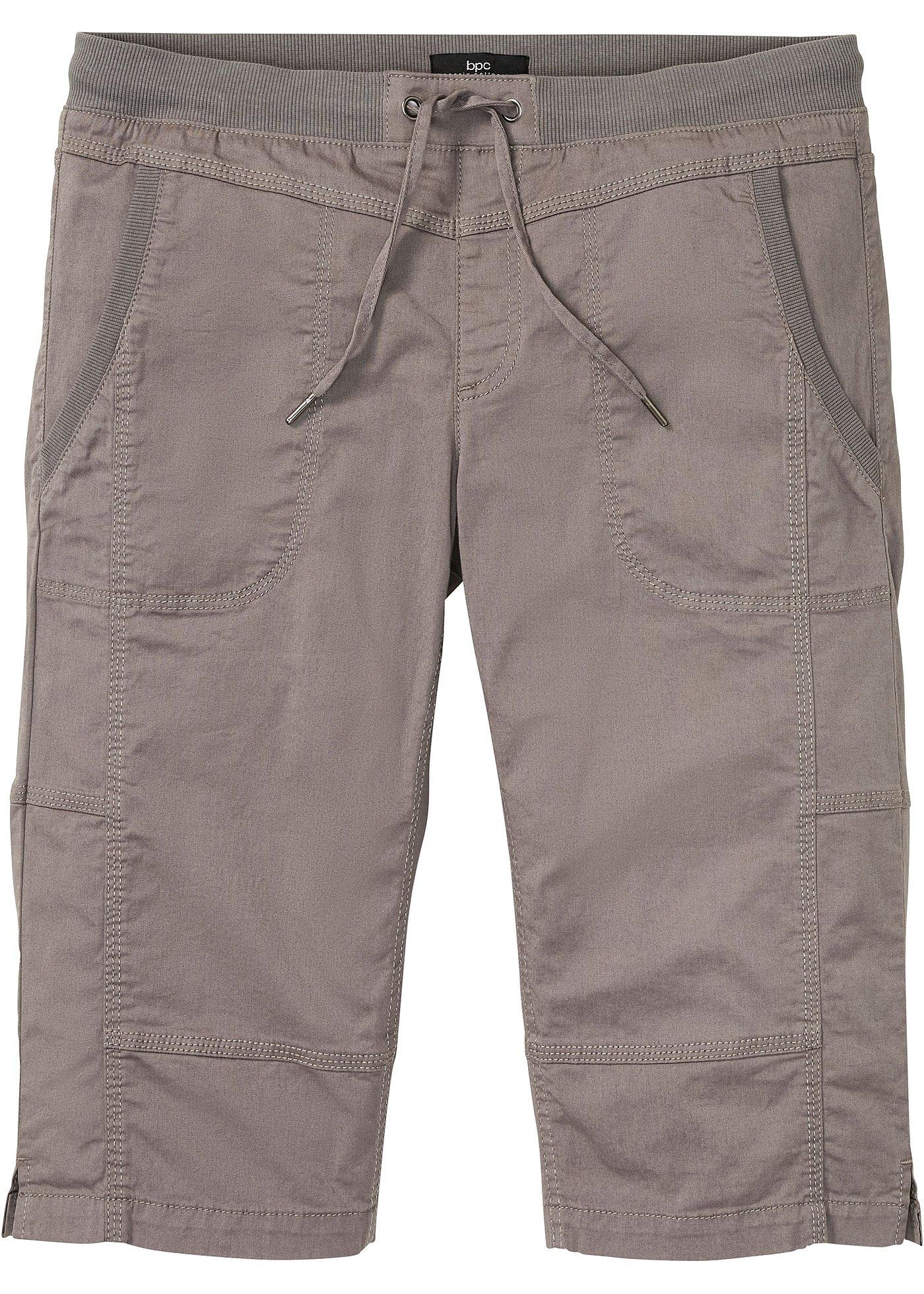 Bermuda long regular à taille élastiquée
