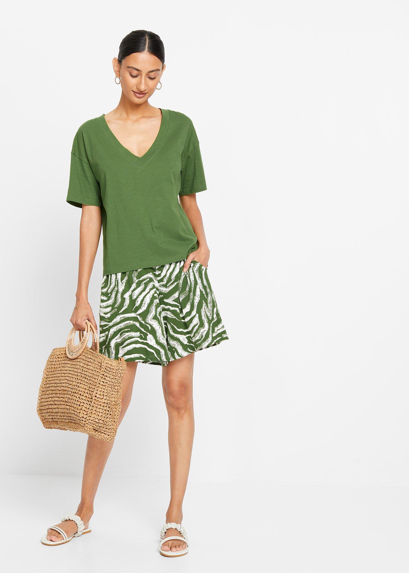 Shirt oversize z czystej bawełny organicznej - Bonprix