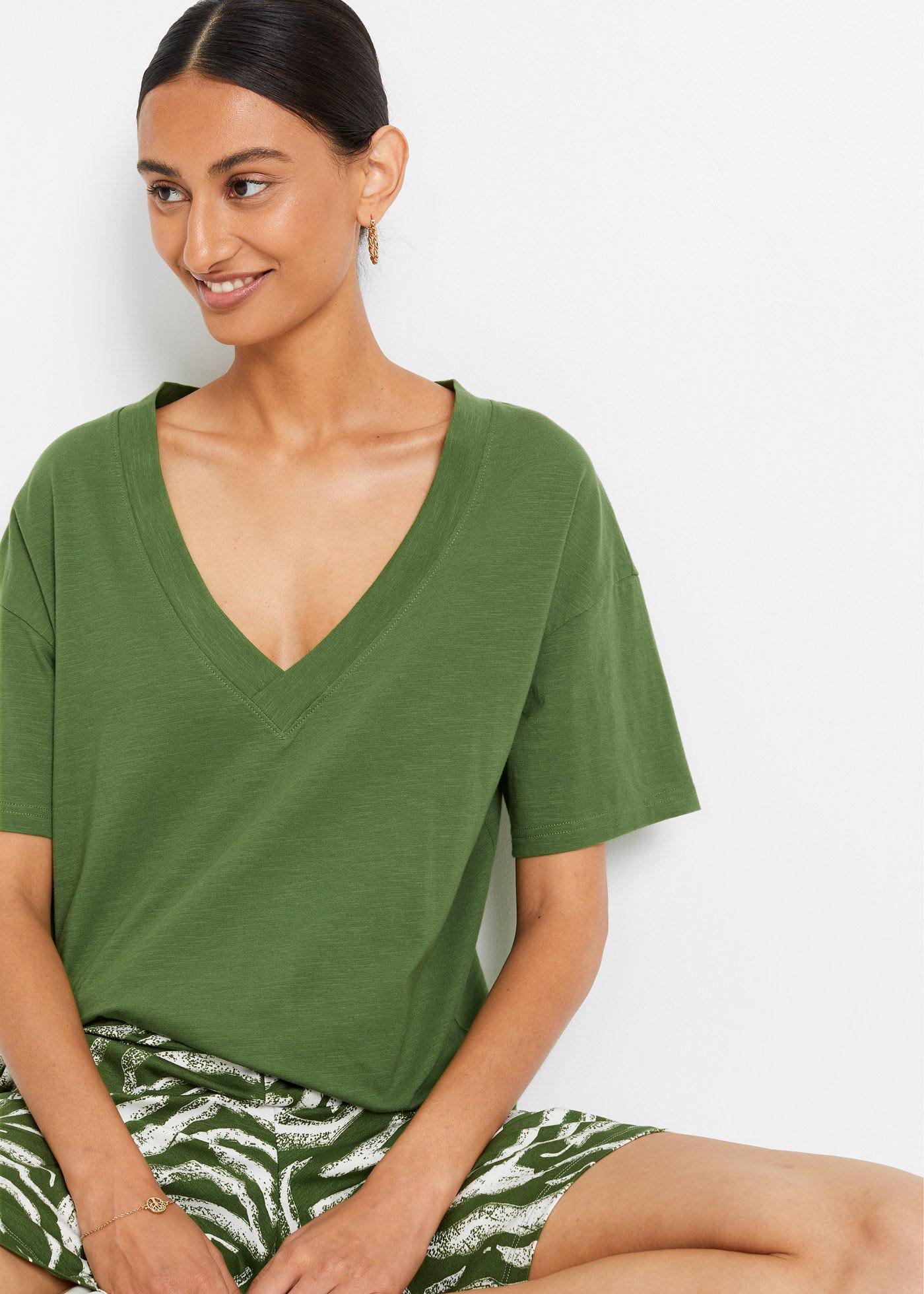 Shirt oversize z czystej bawełny organicznej - Bonprix