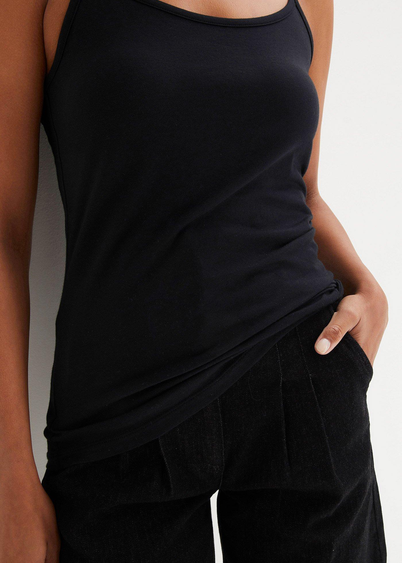 Top na cienkich ramiączkach (2 szt.), z czystej bawełny organicznej - Bonprix