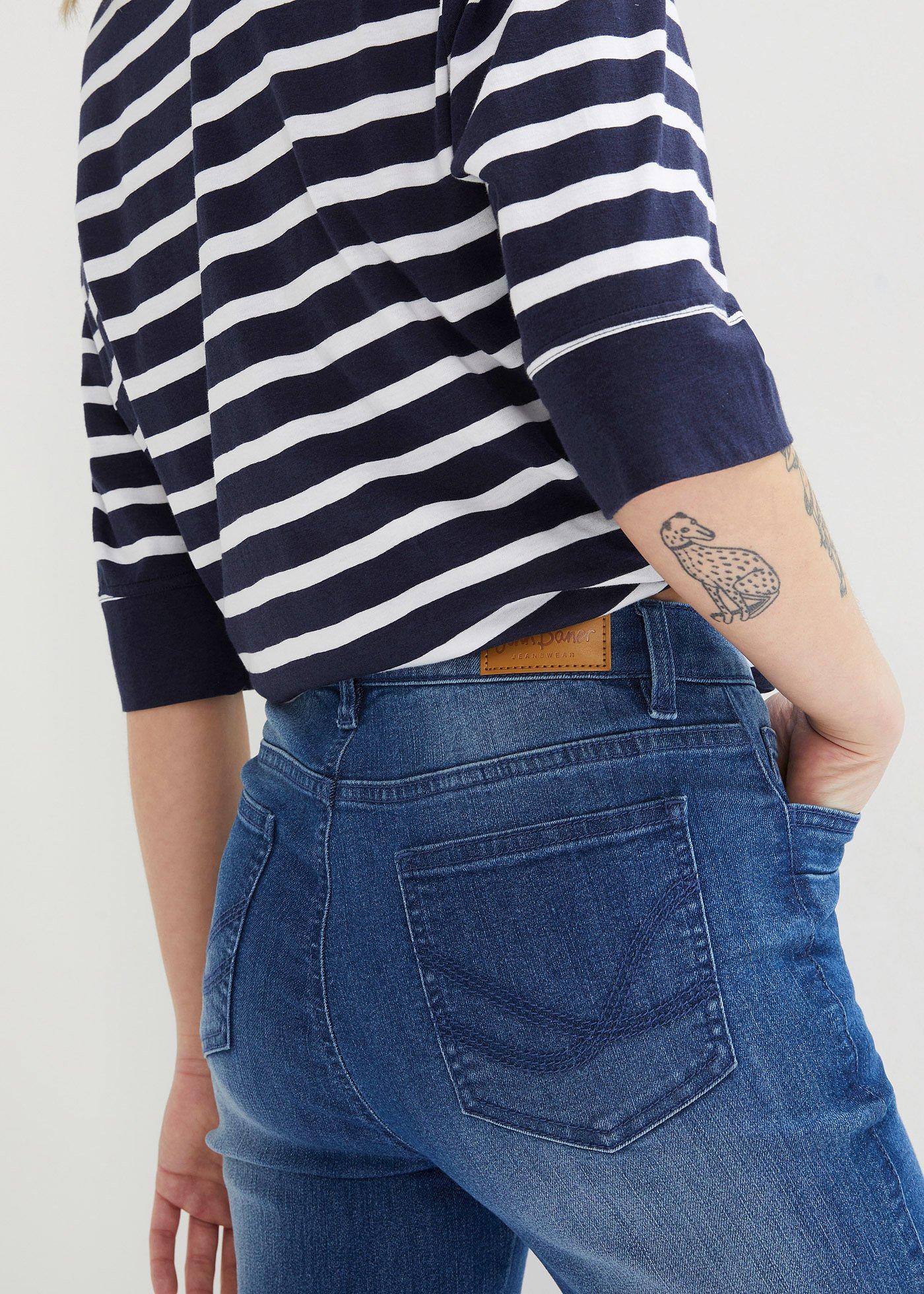 Dżinsy Slim Fit, mid waist, dł. za kolano (2 pary) - Bonprix