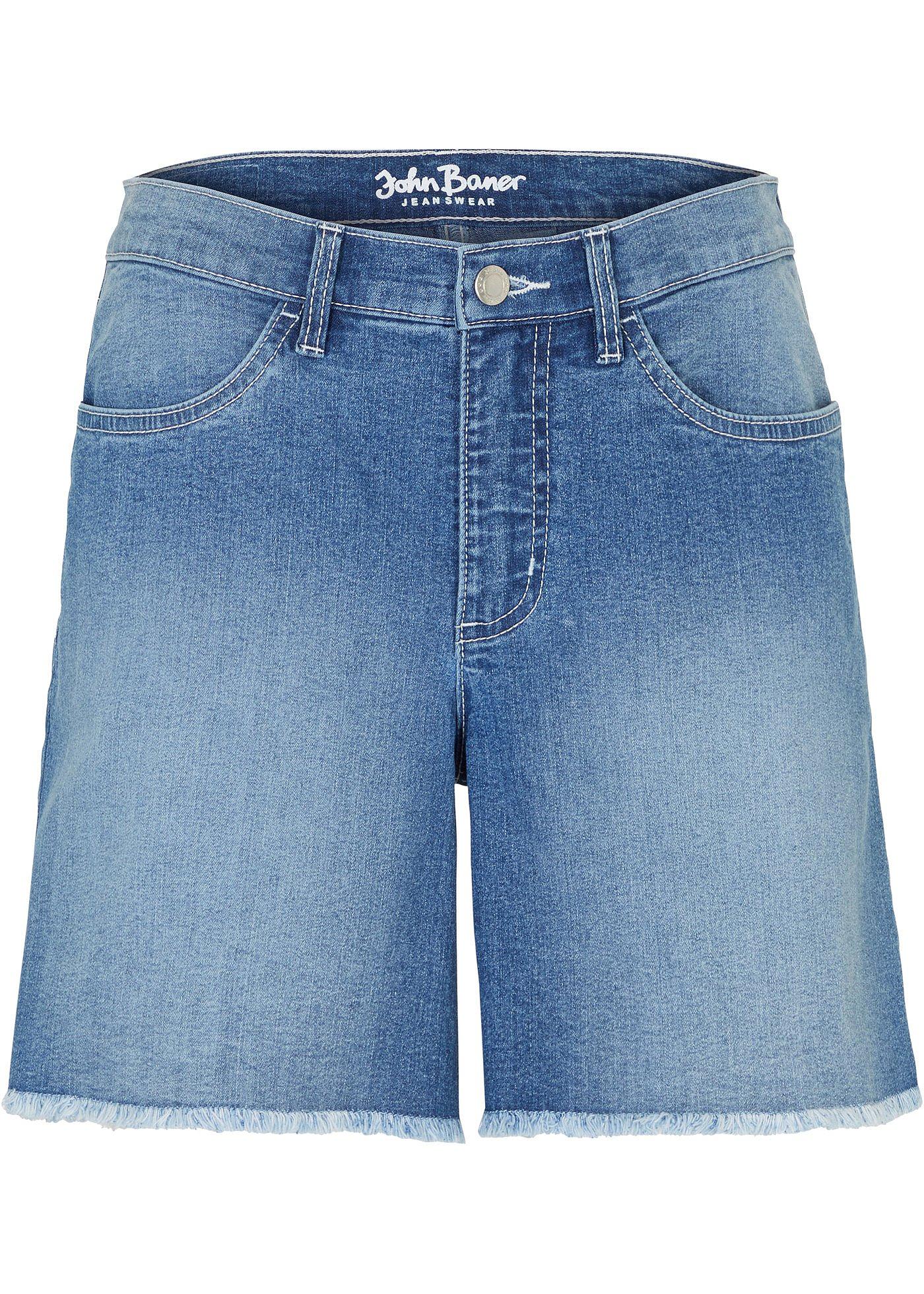 Jeansshorts, Mid Waist, Stretch