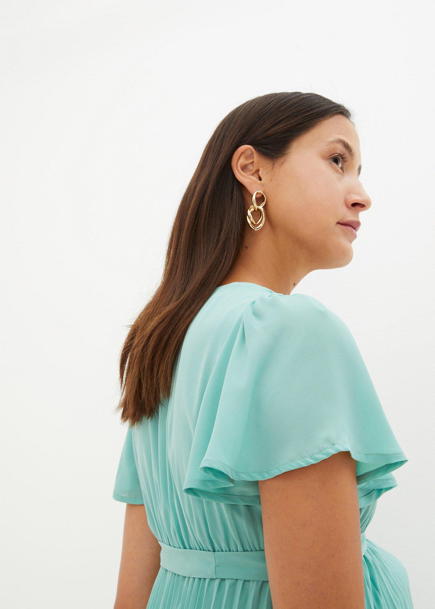 Sukienka ciążowa plisowana - Bonprix