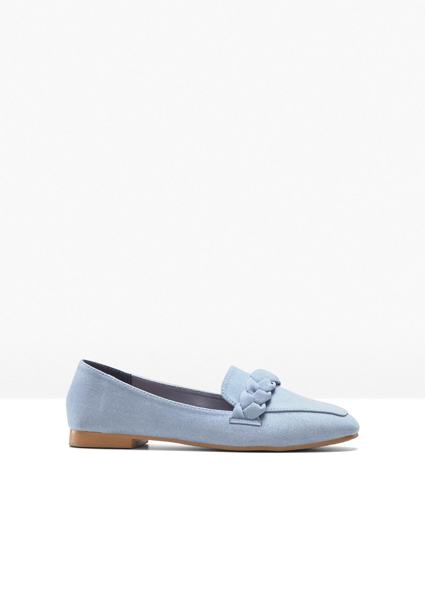 Loafersy z plecionym paskiem - Bonprix