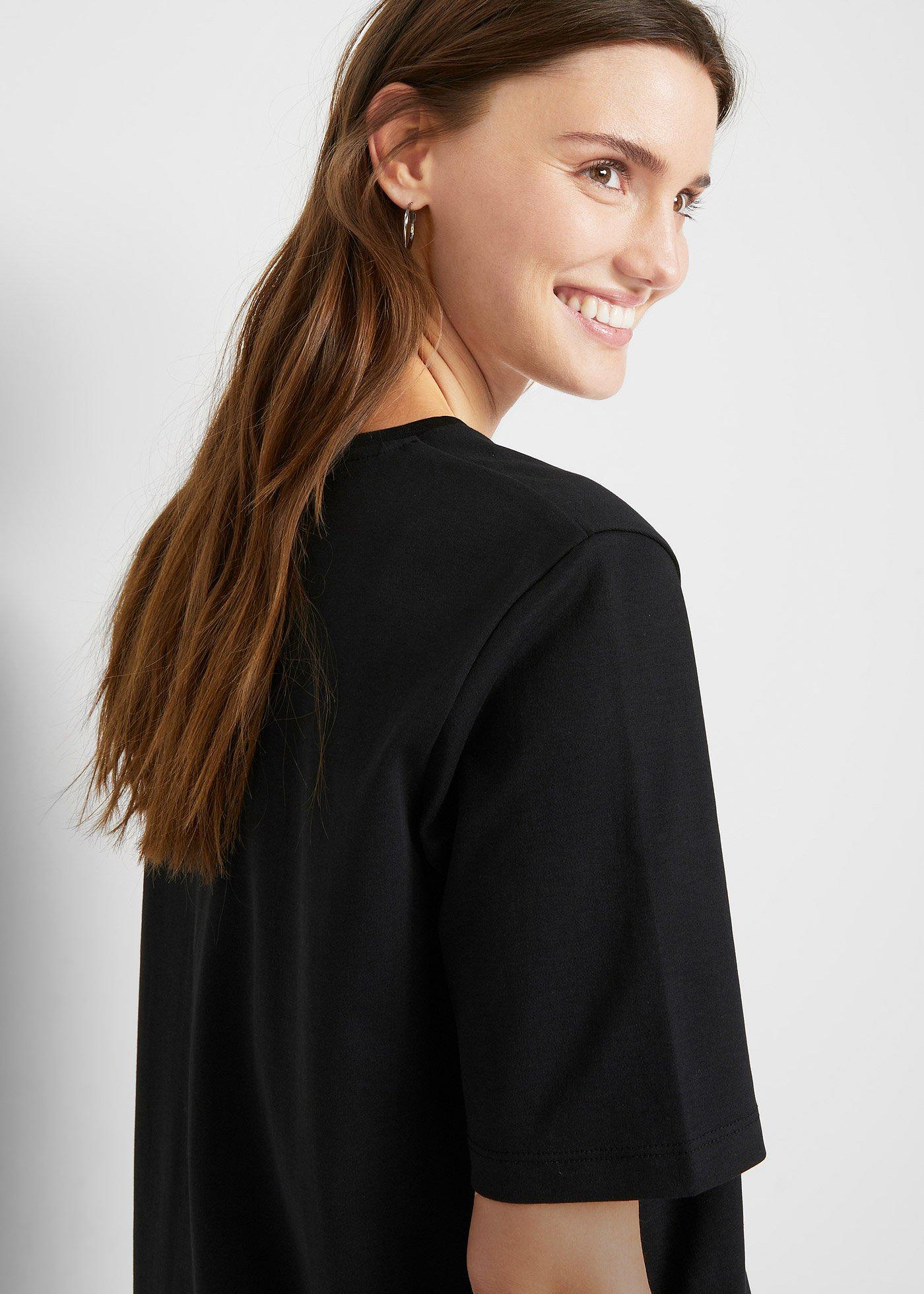 Sukienka shirtowa oversized (2 szt.), z czystej bawełny - Bonprix