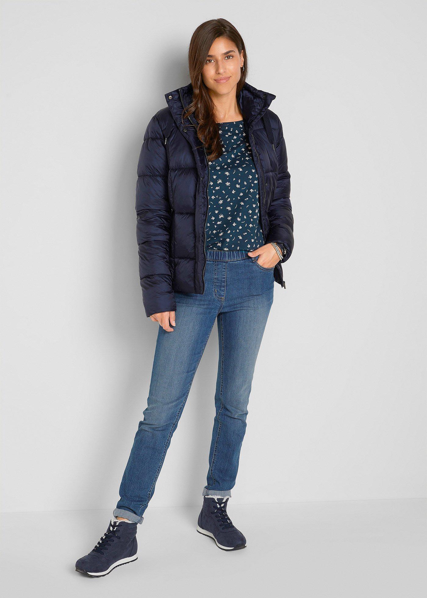 Shirt z długim rękawem i nadrukiem - Bonprix