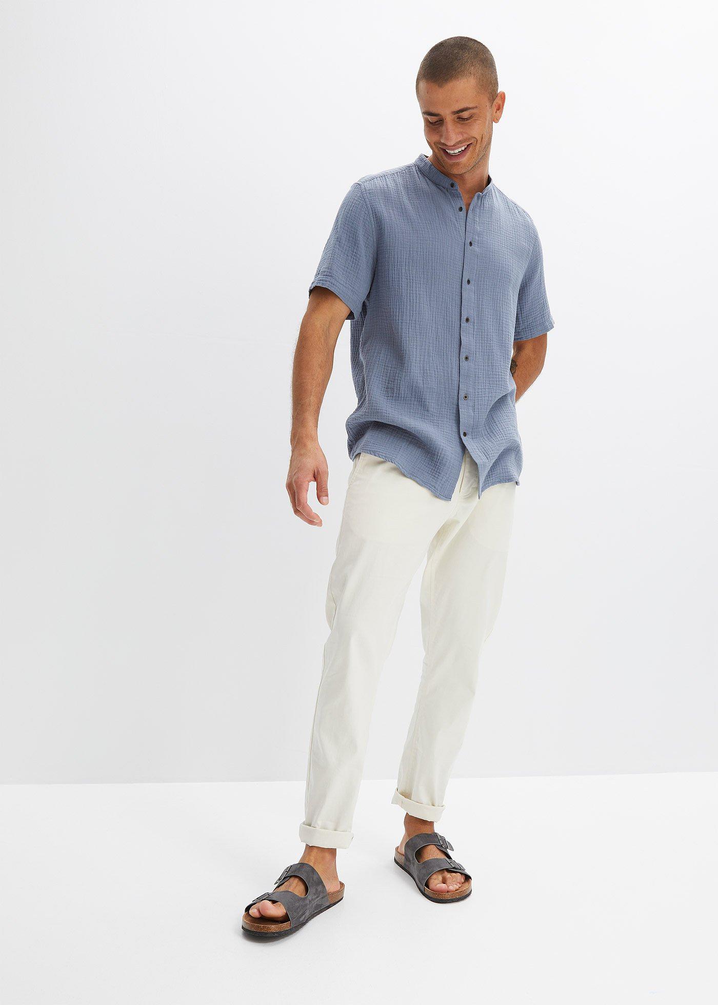 Koszula muślinowa z krótkim rękawem - Bonprix