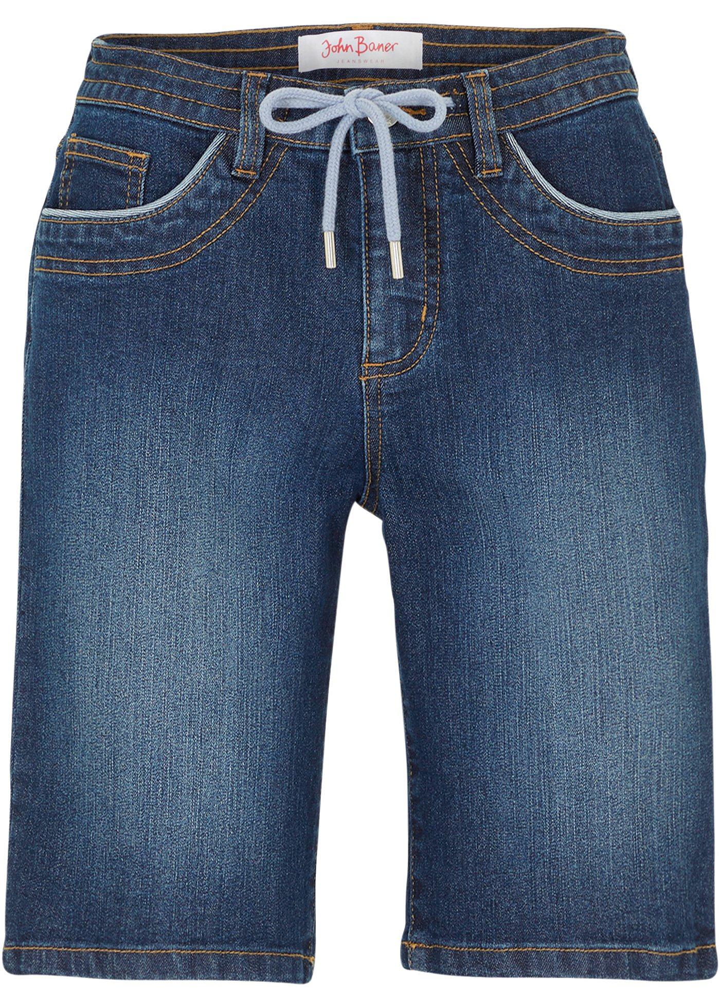 Jeans Bermuda Slim Fit Mid Waist günstig online kaufen