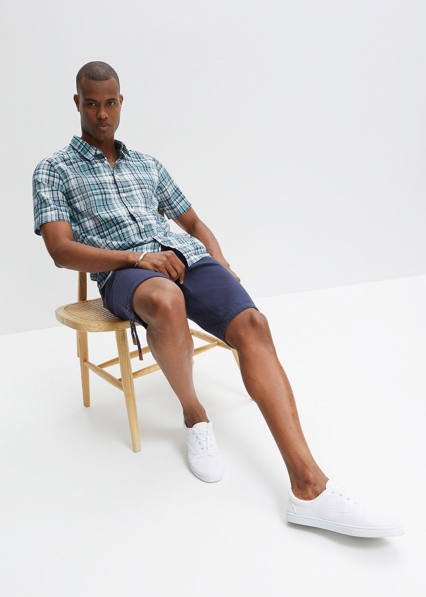 Koszula z kory z krótkim rękawem, w specjalnym wygodnym fasonie - Bonprix