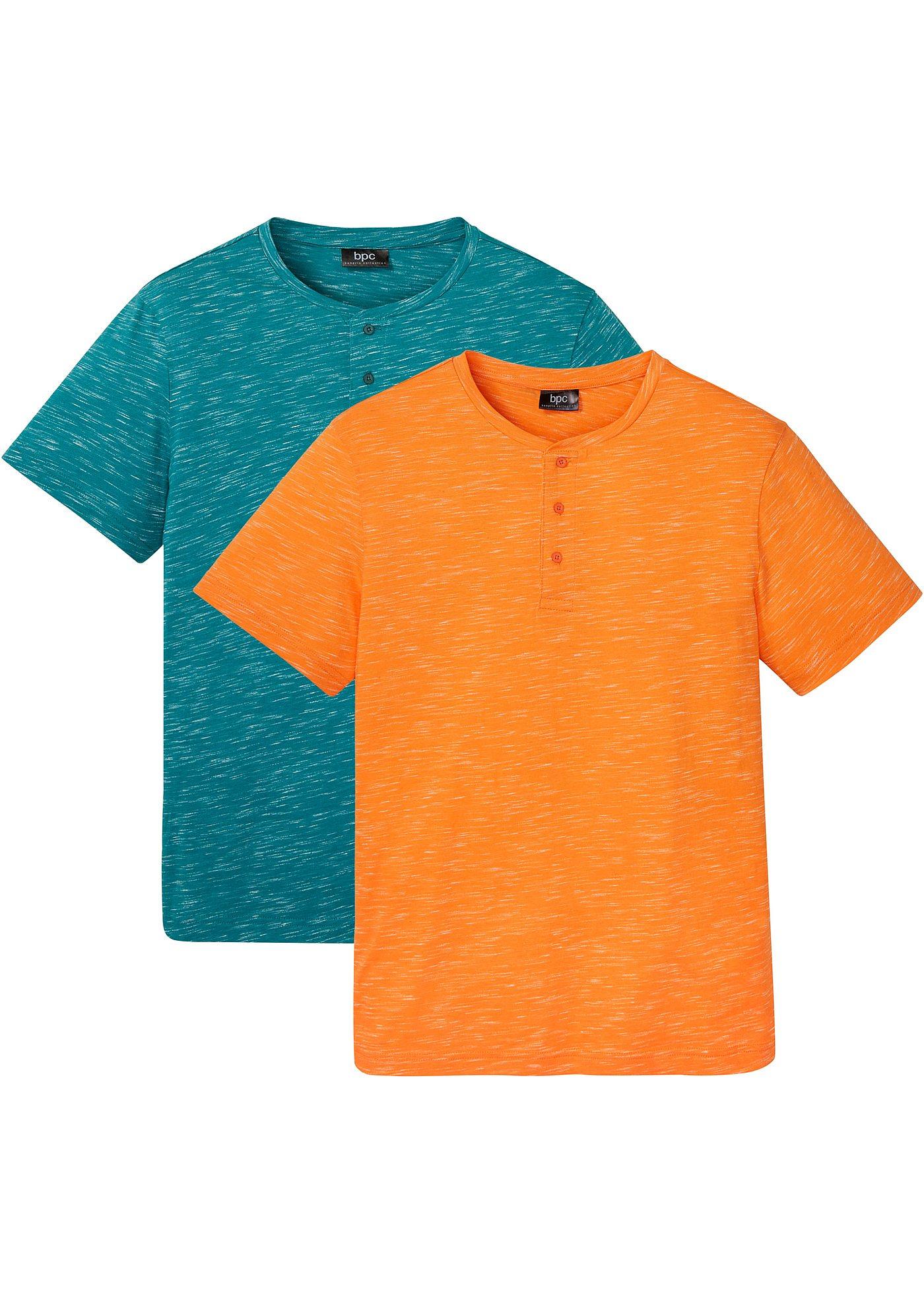 Henleyshirt, Kurzarm (2er Pack)