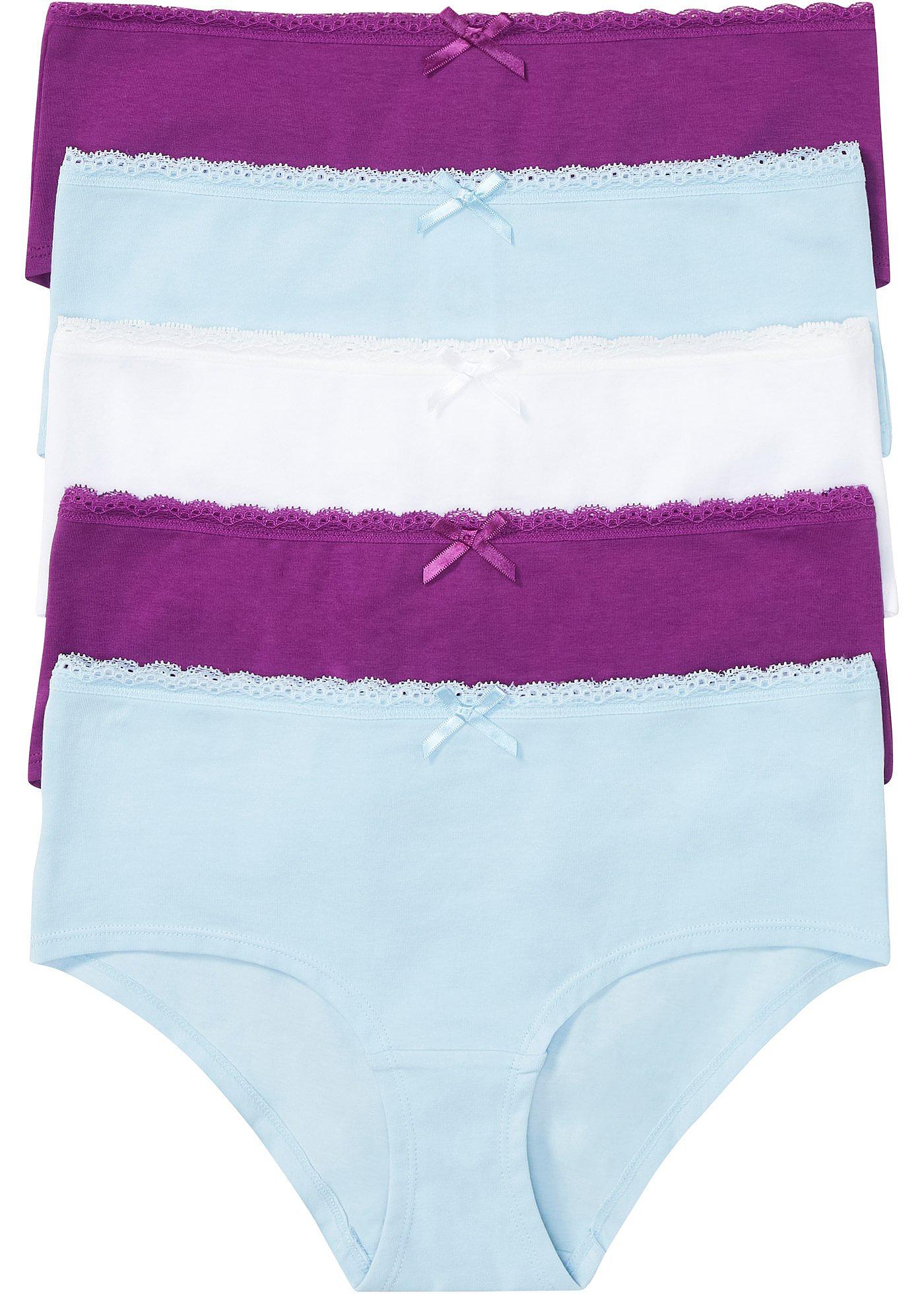 Figi panty (5 par) z bawełny organicznej - Bonprix