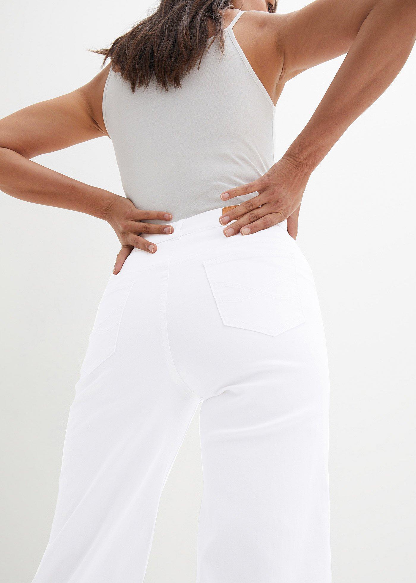 Dżinsy 7/8 Wide Fit - Bonprix