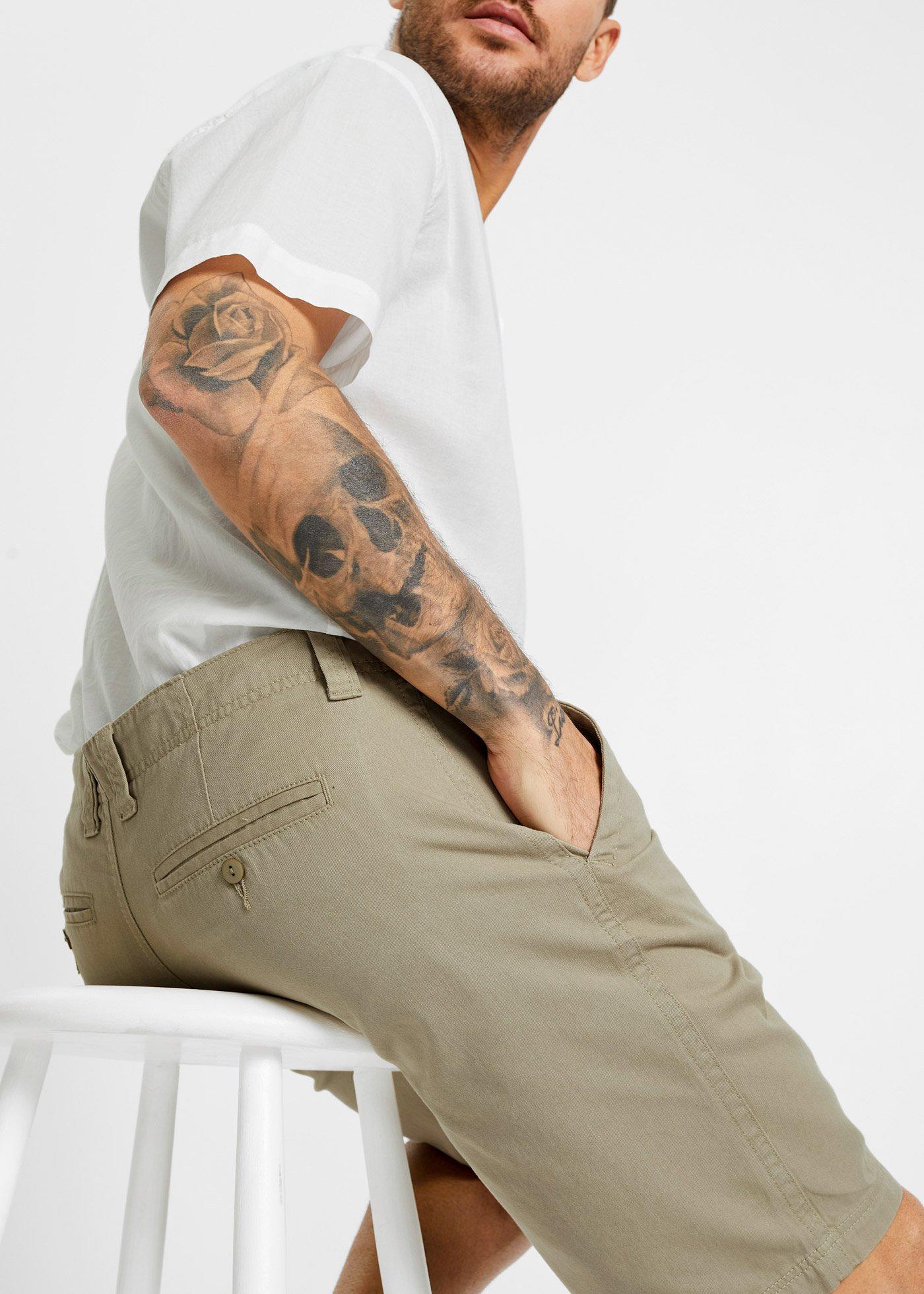 Bermudy chino z czystej bawełny, Regular Fit - Bonprix