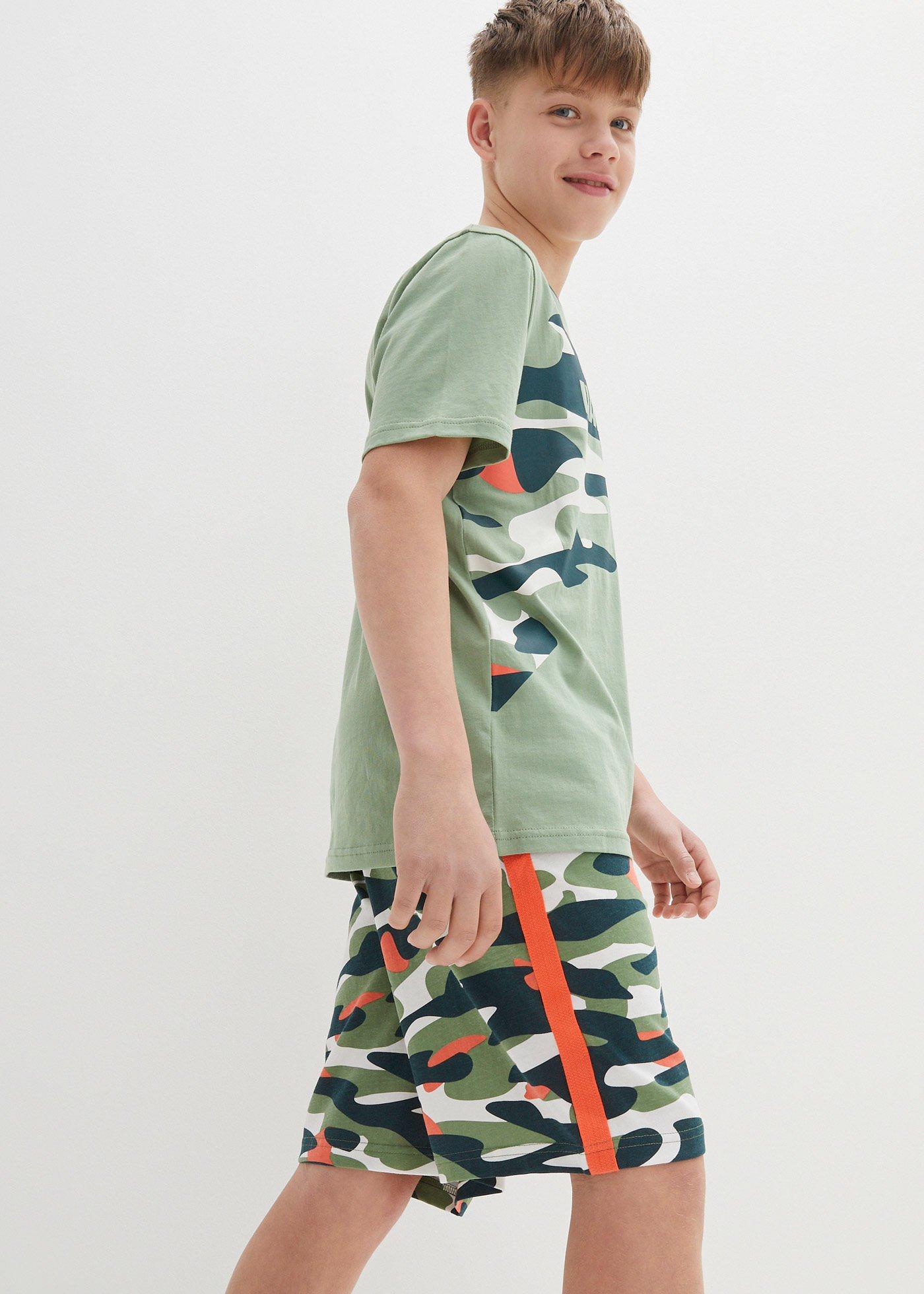 T-shirt i krótkie spodnie z bawełny 100% (2 cz.) - Bonprix