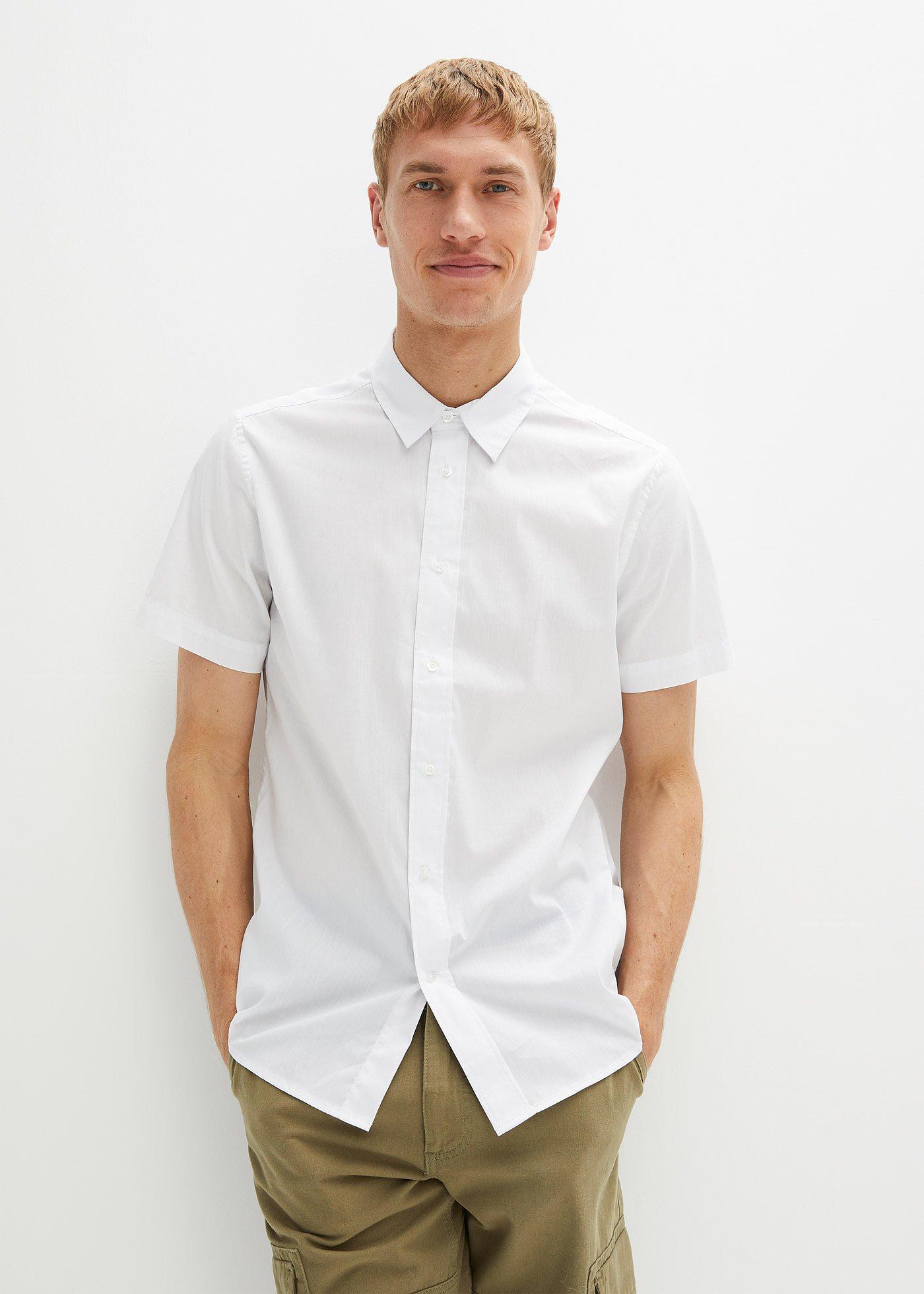 Koszula z krótkim rękawem Slim Fit - Bonprix