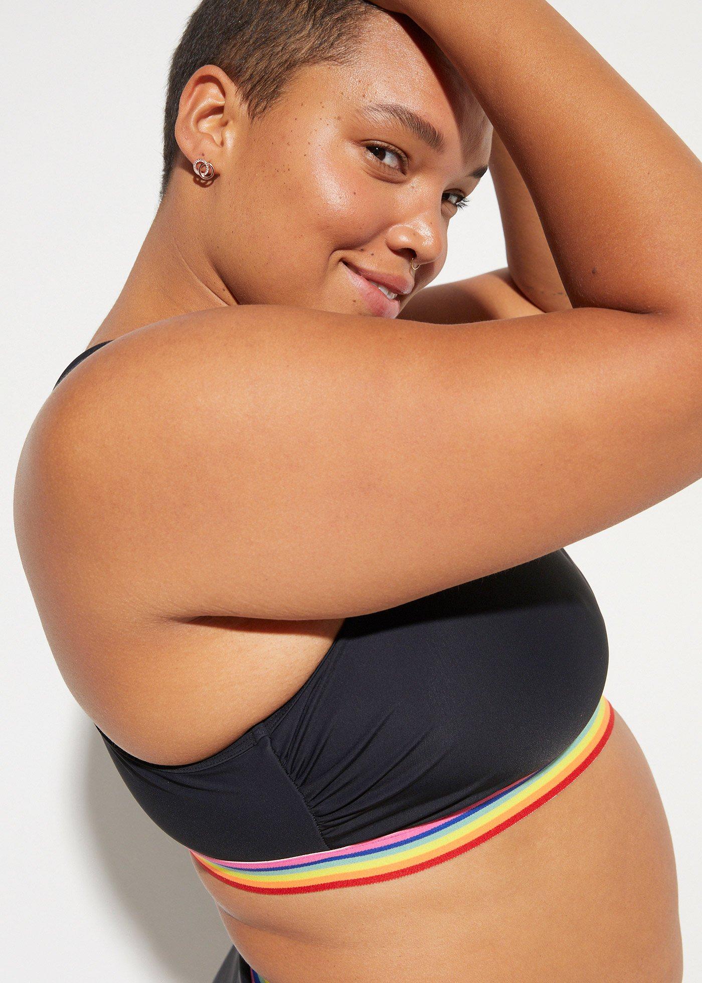 Biustonosz bikini bustier, lekki stopień modelowania sylwetki - Bonprix