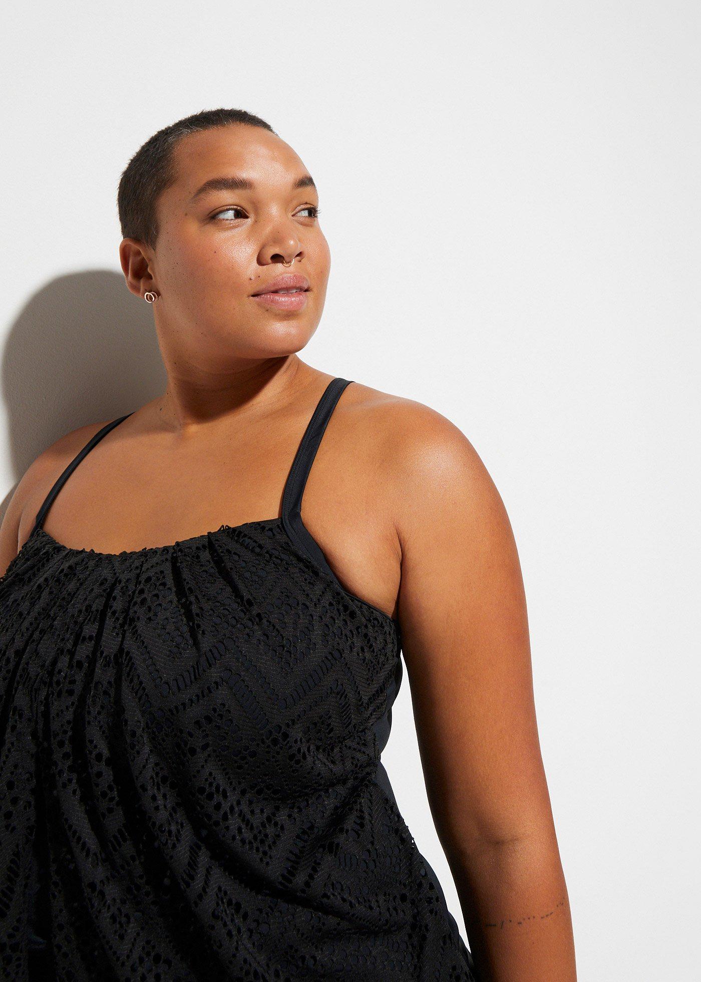 Top tankini z koronki - Bonprix