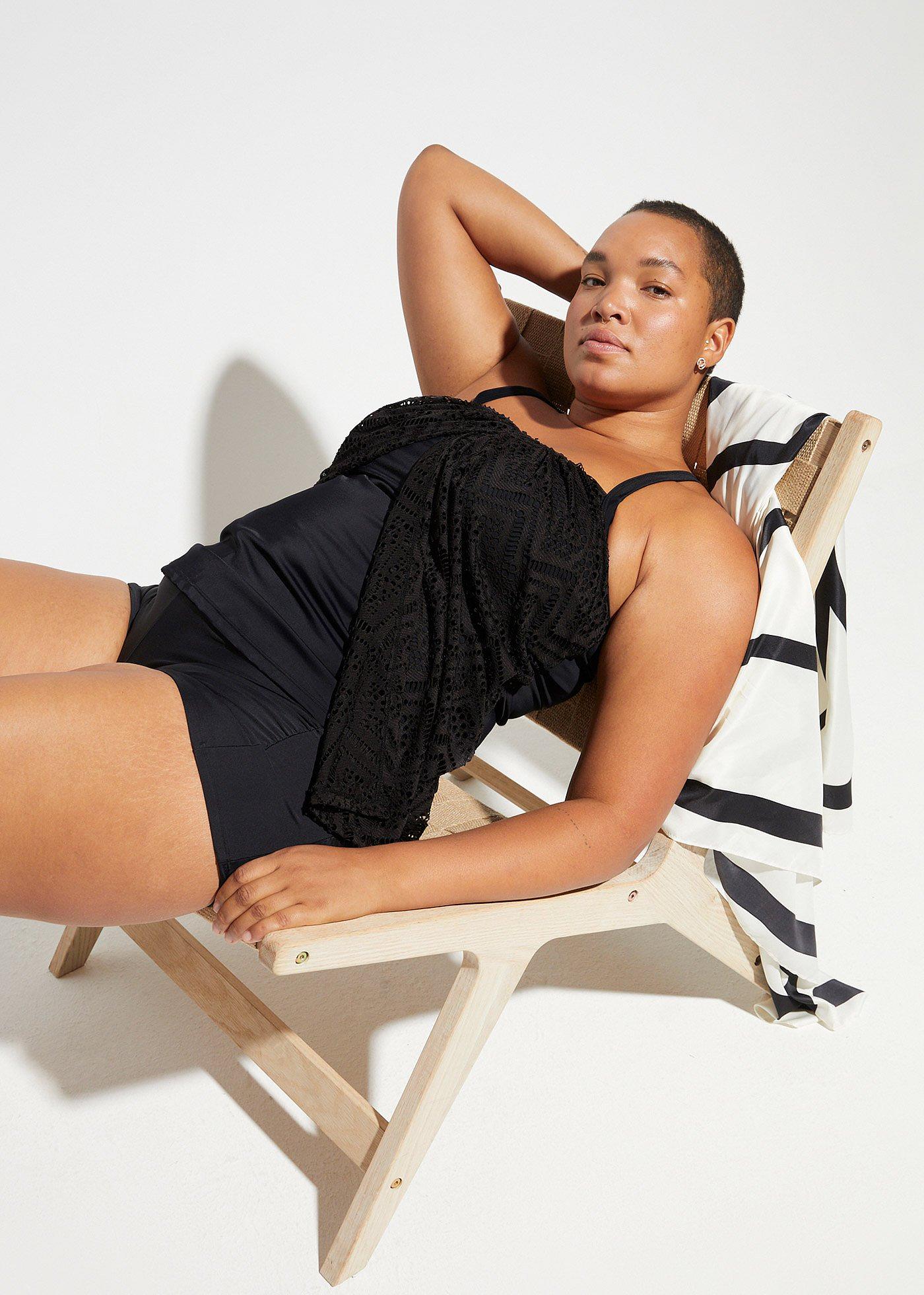 Top tankini z koronki - Bonprix