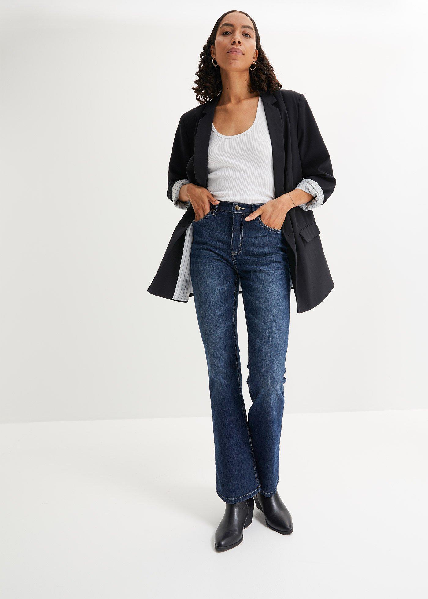 Dżinsy Flared high-waist - Bonprix