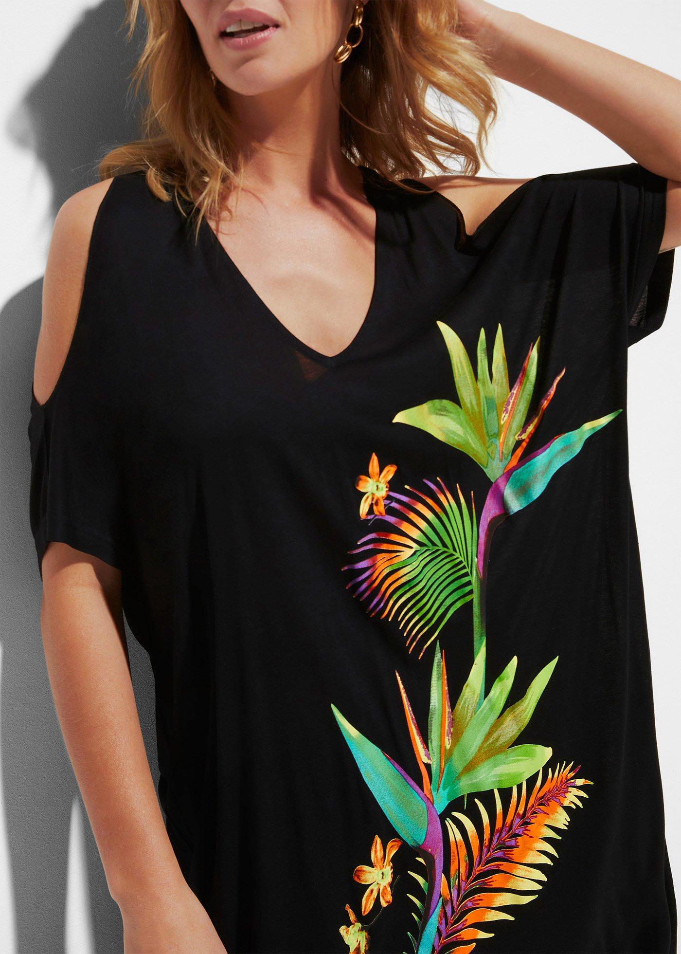 Sukienka plażowa z lejącej wiskozy - Bonprix