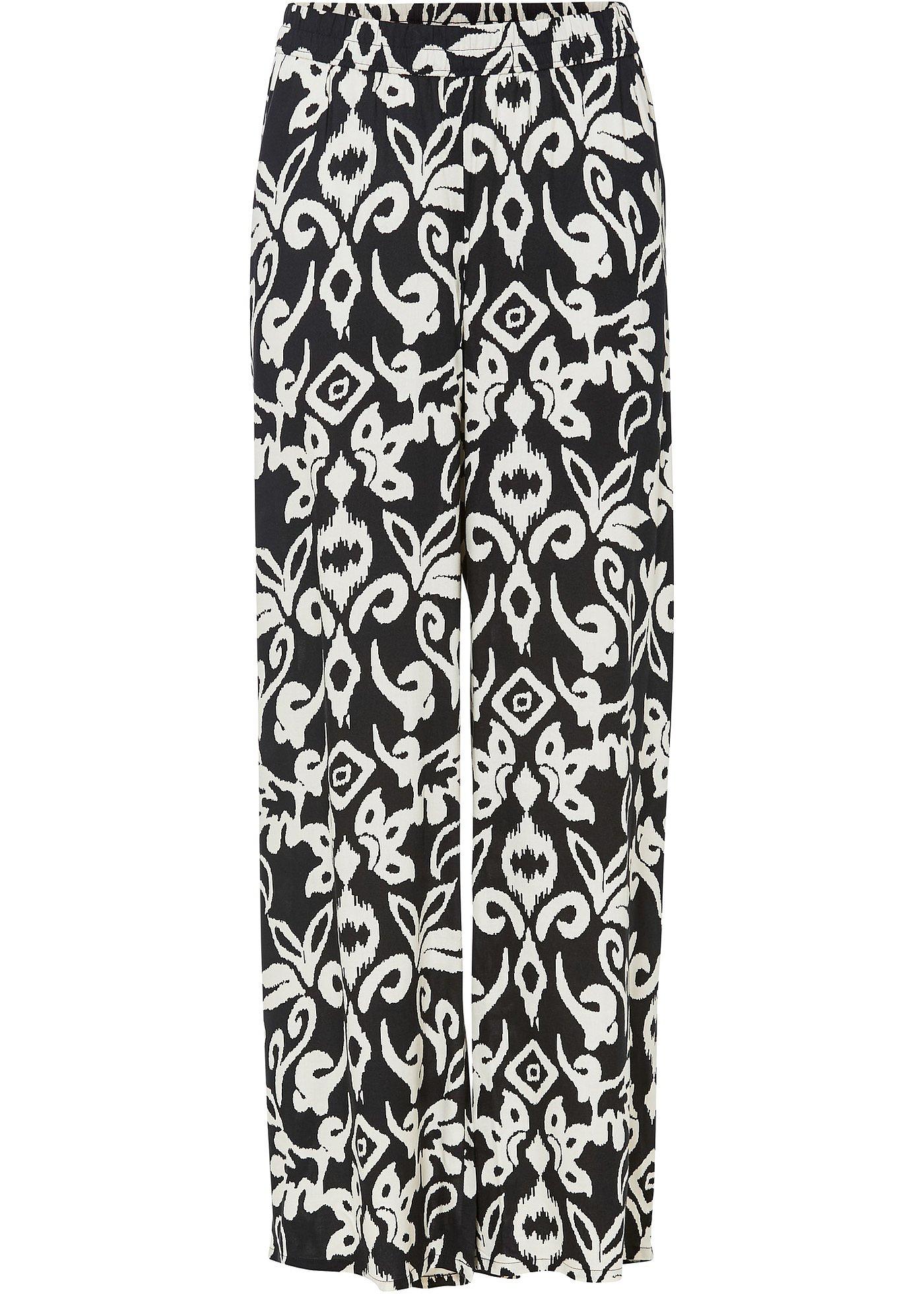 Pantalon large en viscose fluide