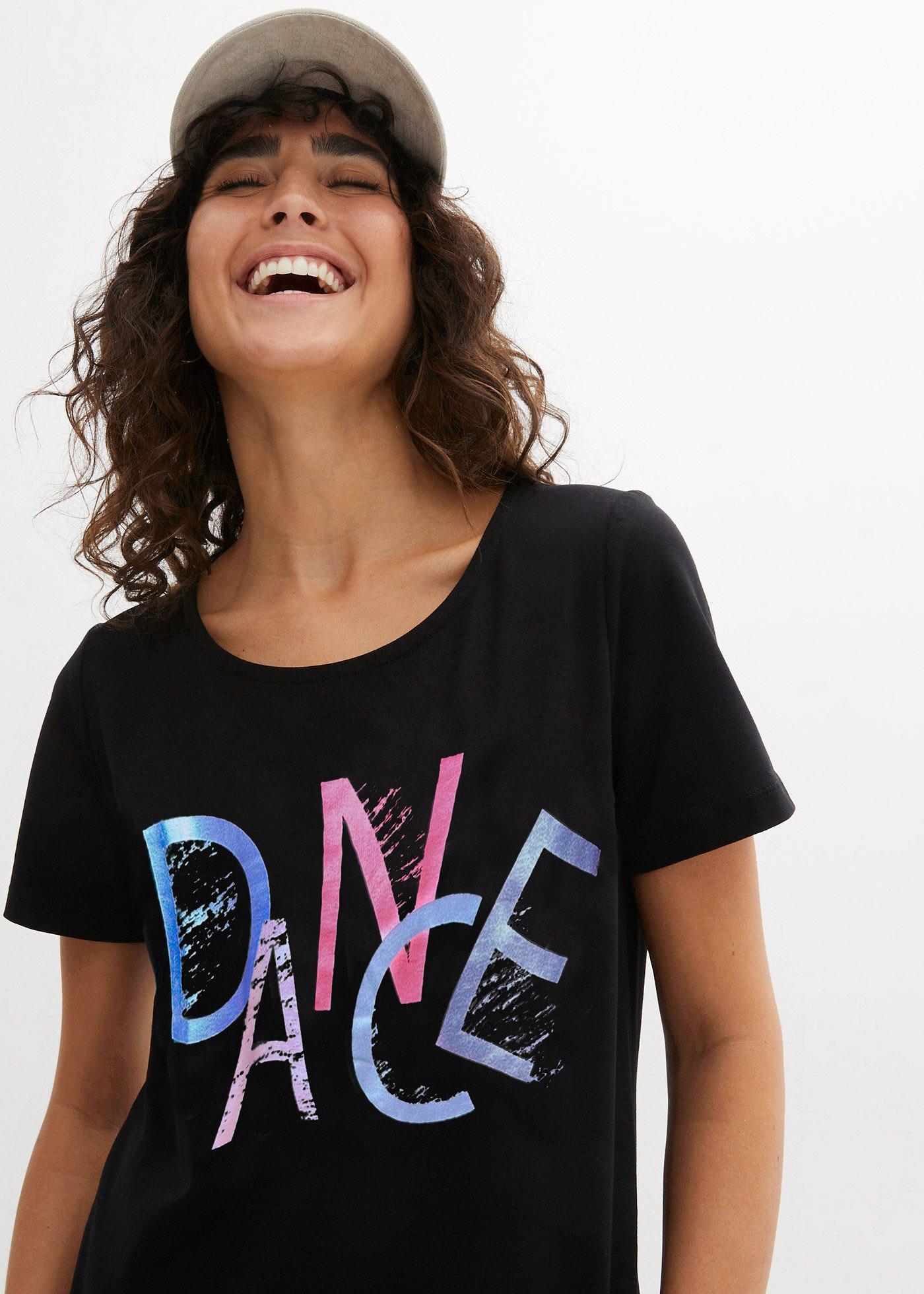 T-shirt z nadrukiem w stylu retro - Bonprix