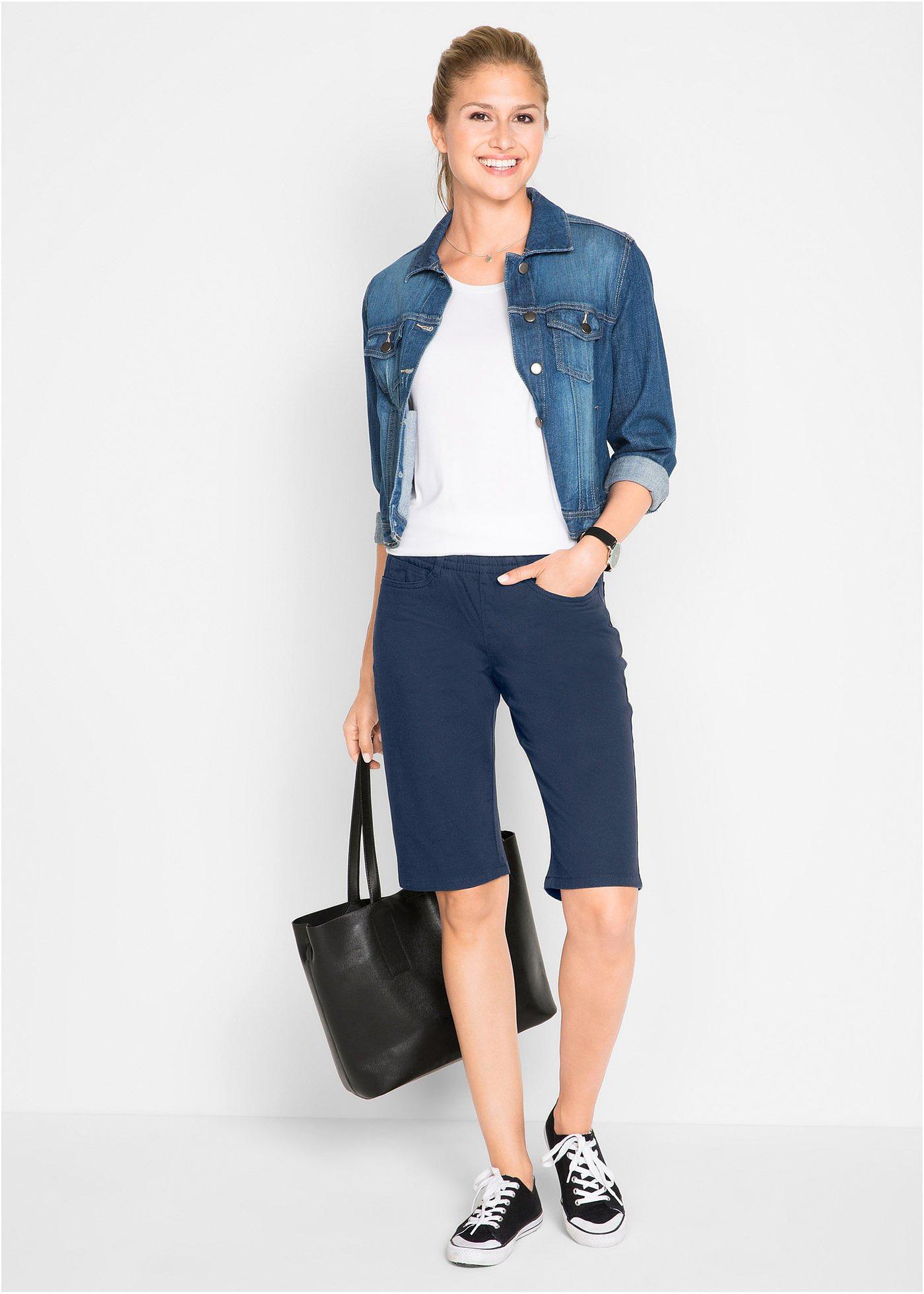 Bermudy ze stretchem (2 pary) - Bonprix