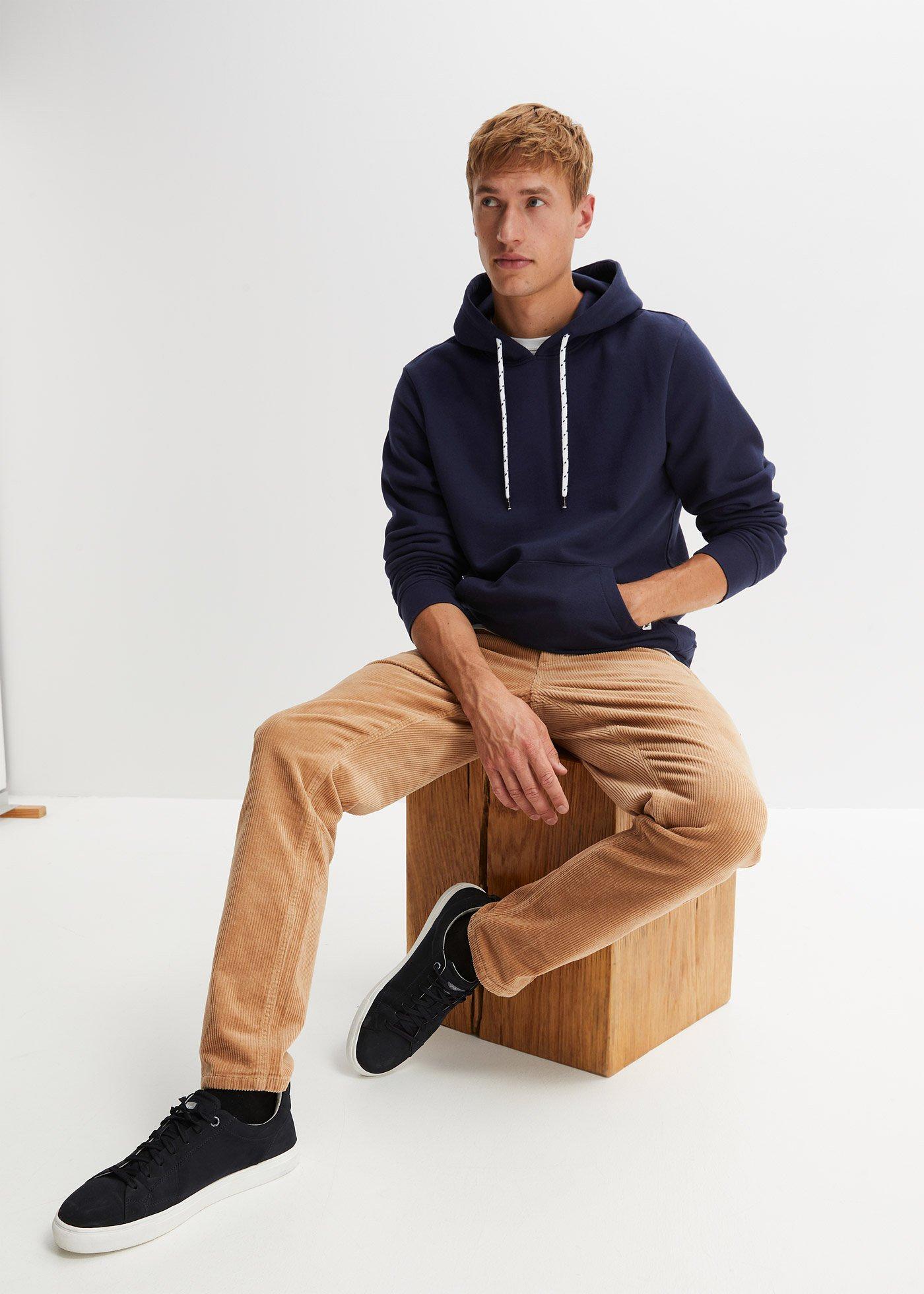 Bluza z kapturem w wygodnym kroju - Bonprix