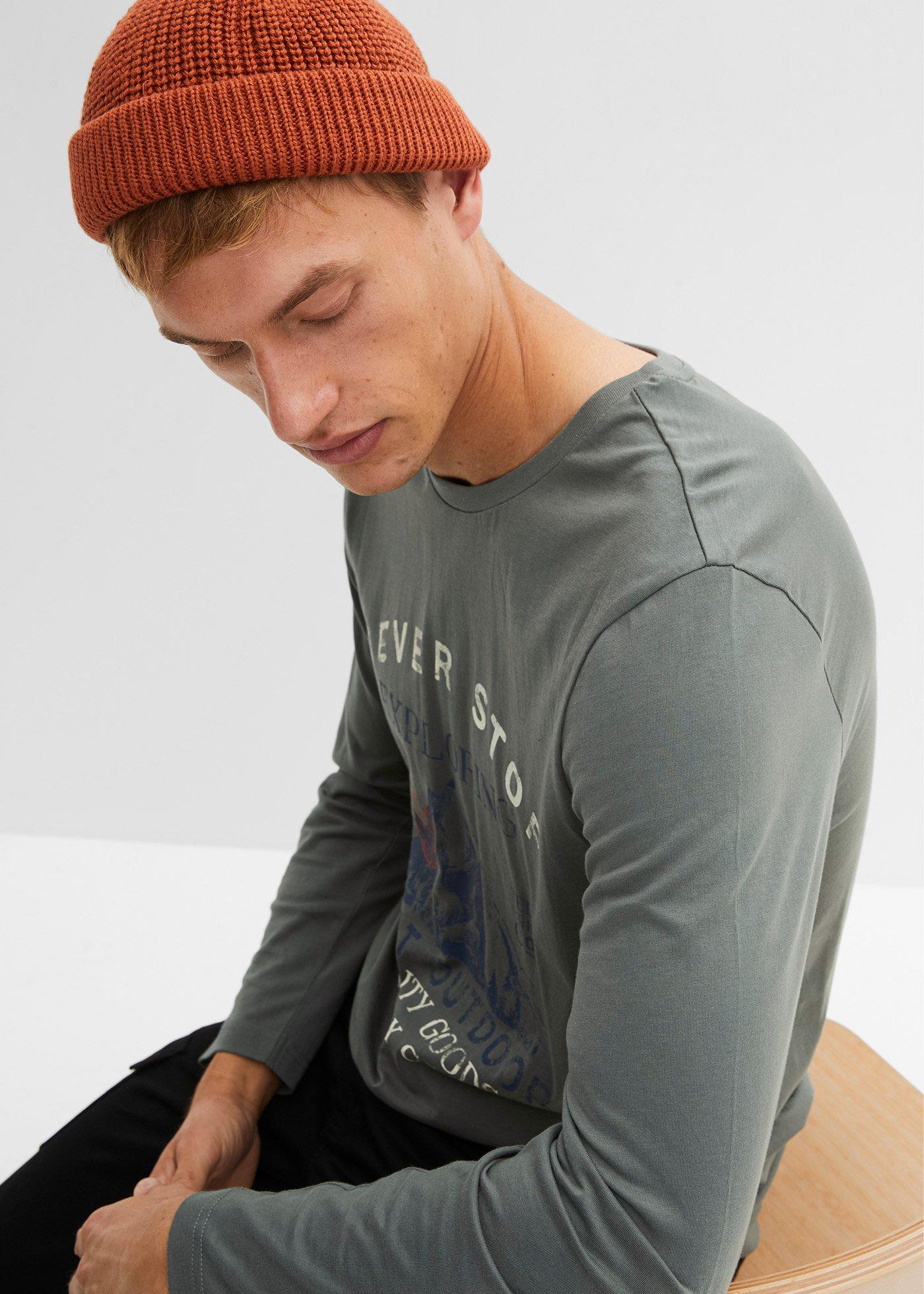 Shirt z długim rękawem (2 szt.) - Bonprix