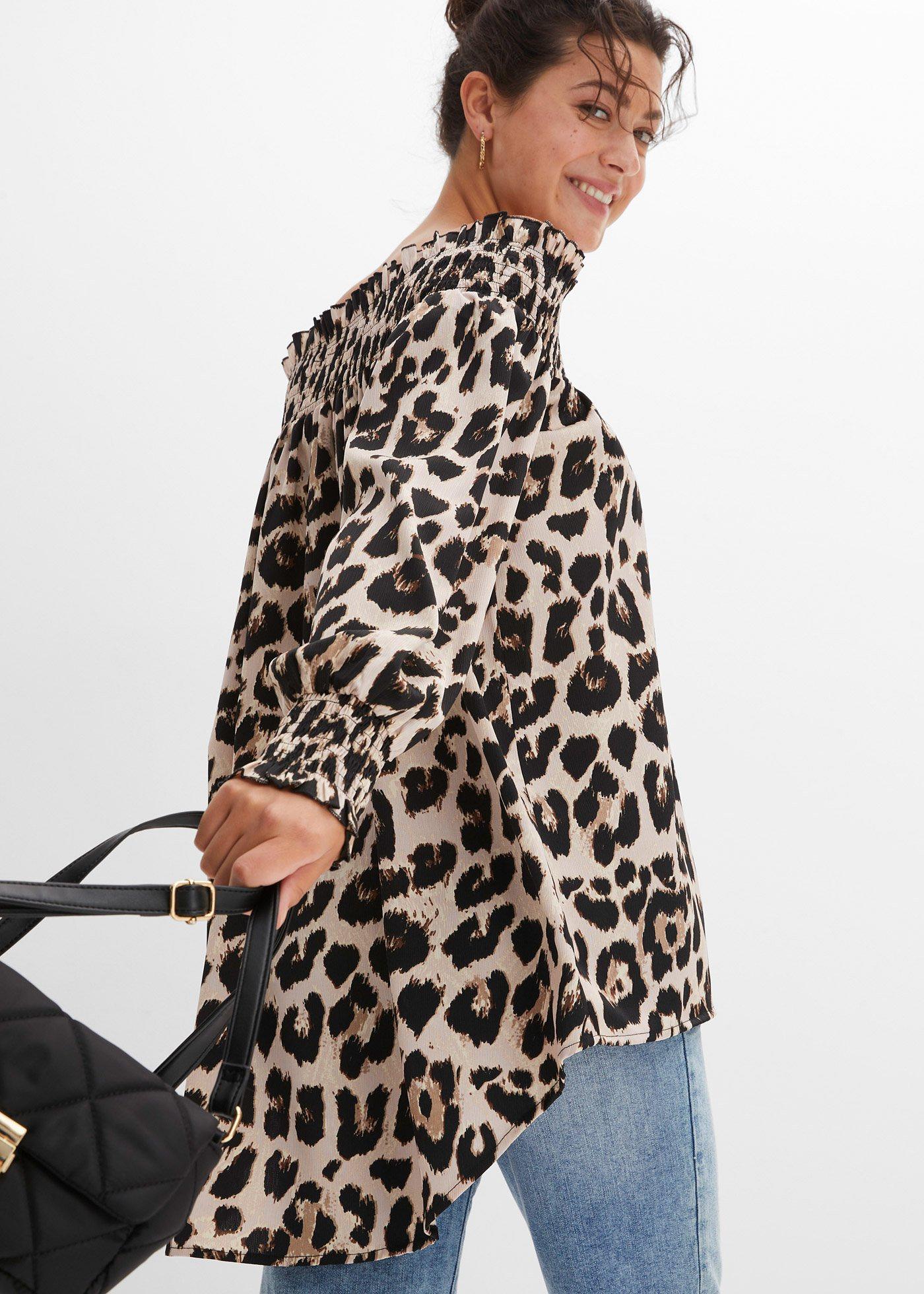 Bluzka z dłuższym tyłem - Bonprix