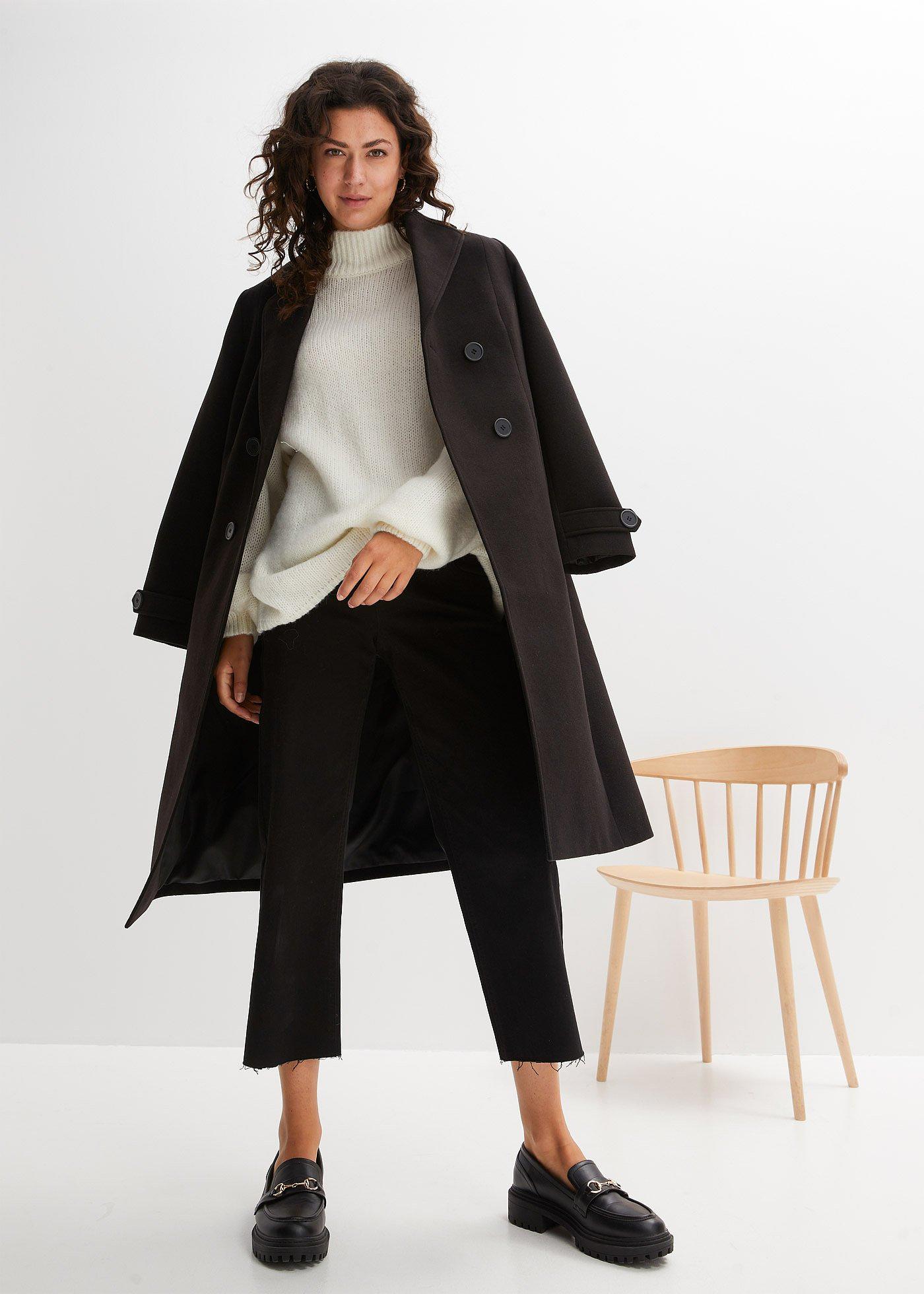 Sweter z dzianiny o luźnym splocie - Bonprix
