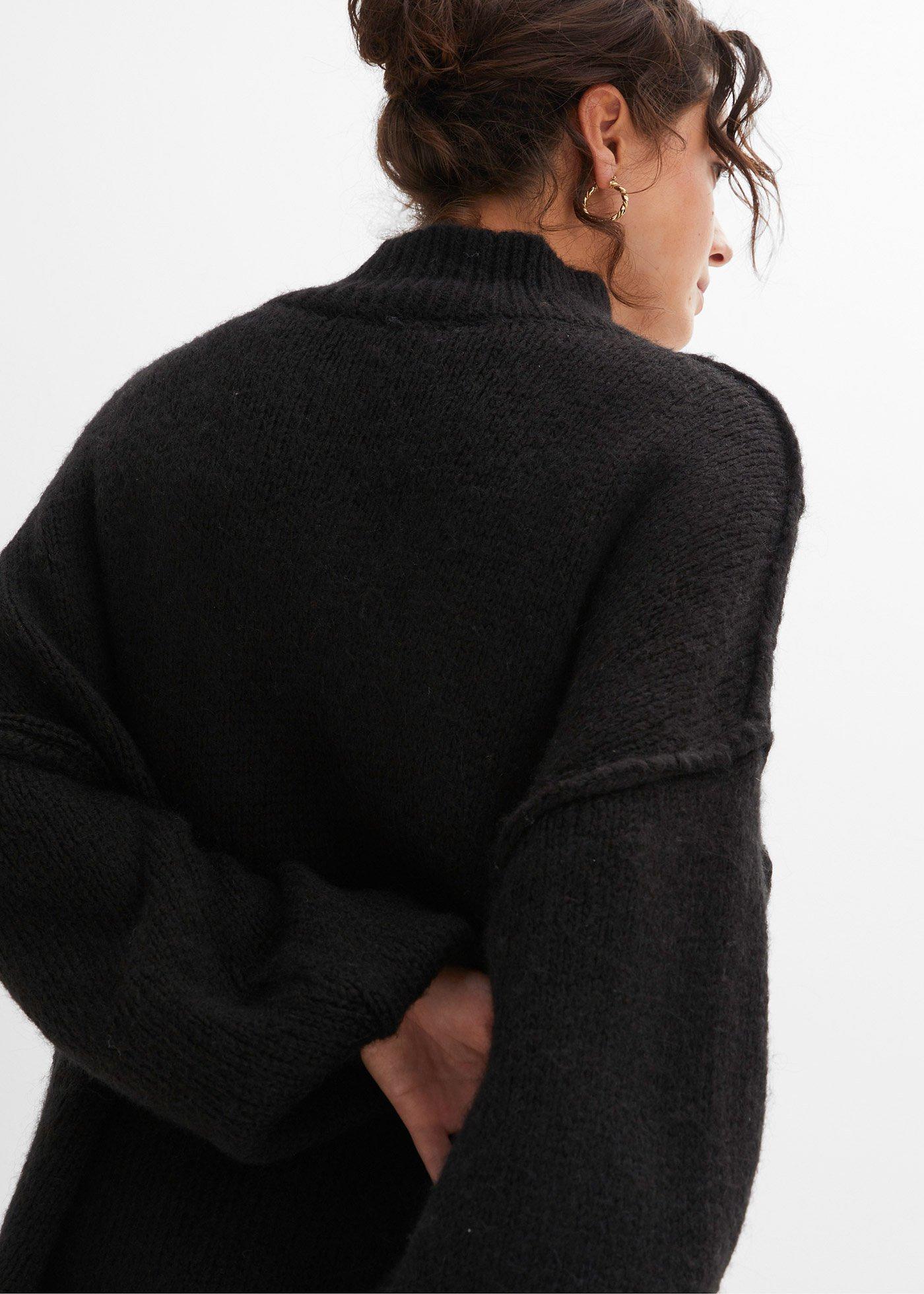 Sweter z dzianiny o luźnym splocie - Bonprix