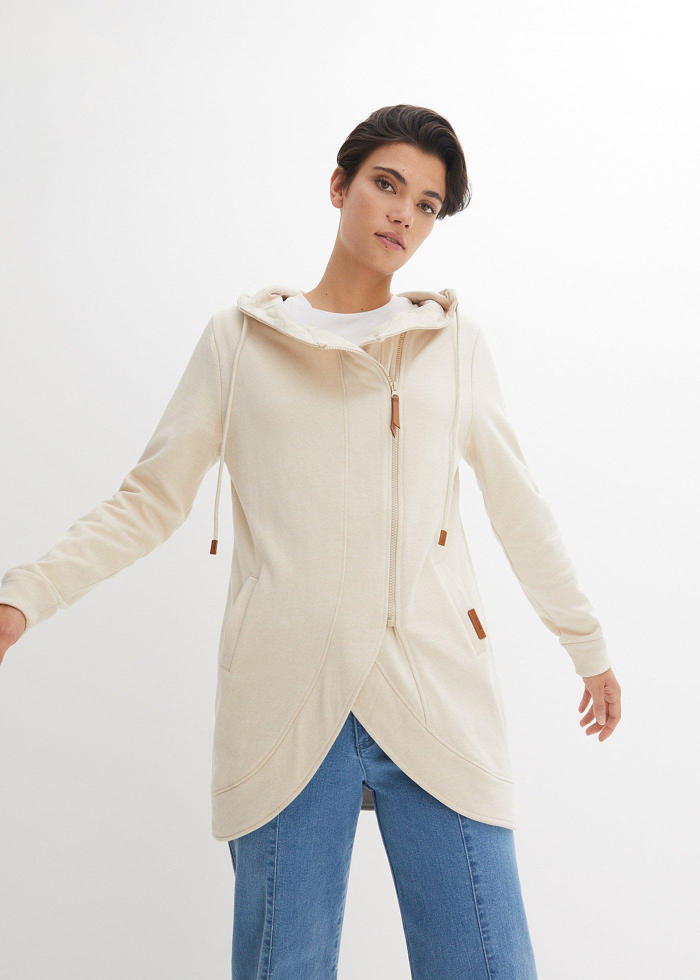 Bluza rozpinana z kapturem - Bonprix