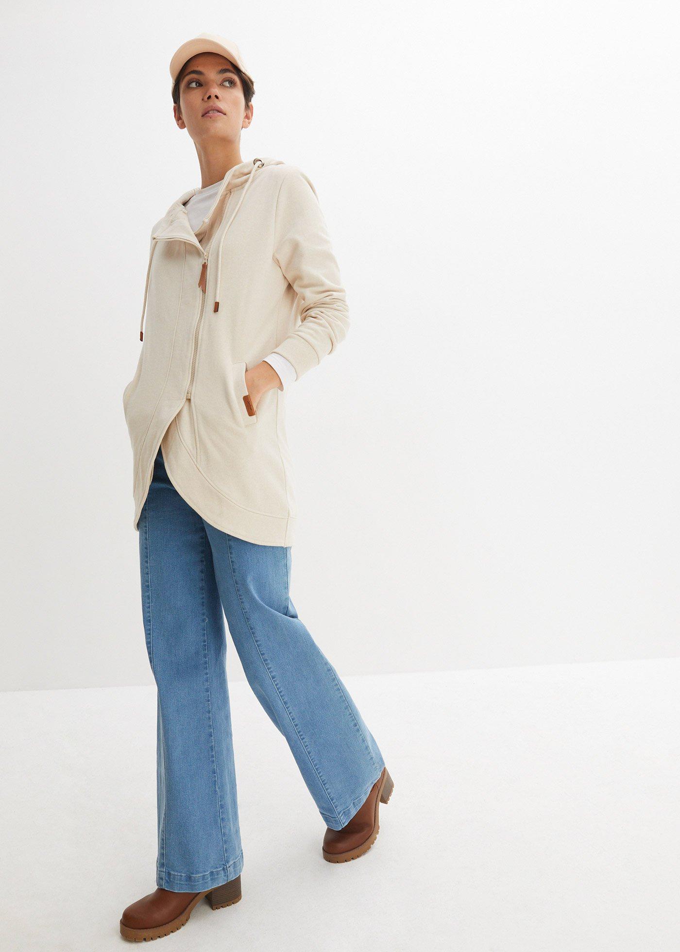 Bluza rozpinana z kapturem - Bonprix