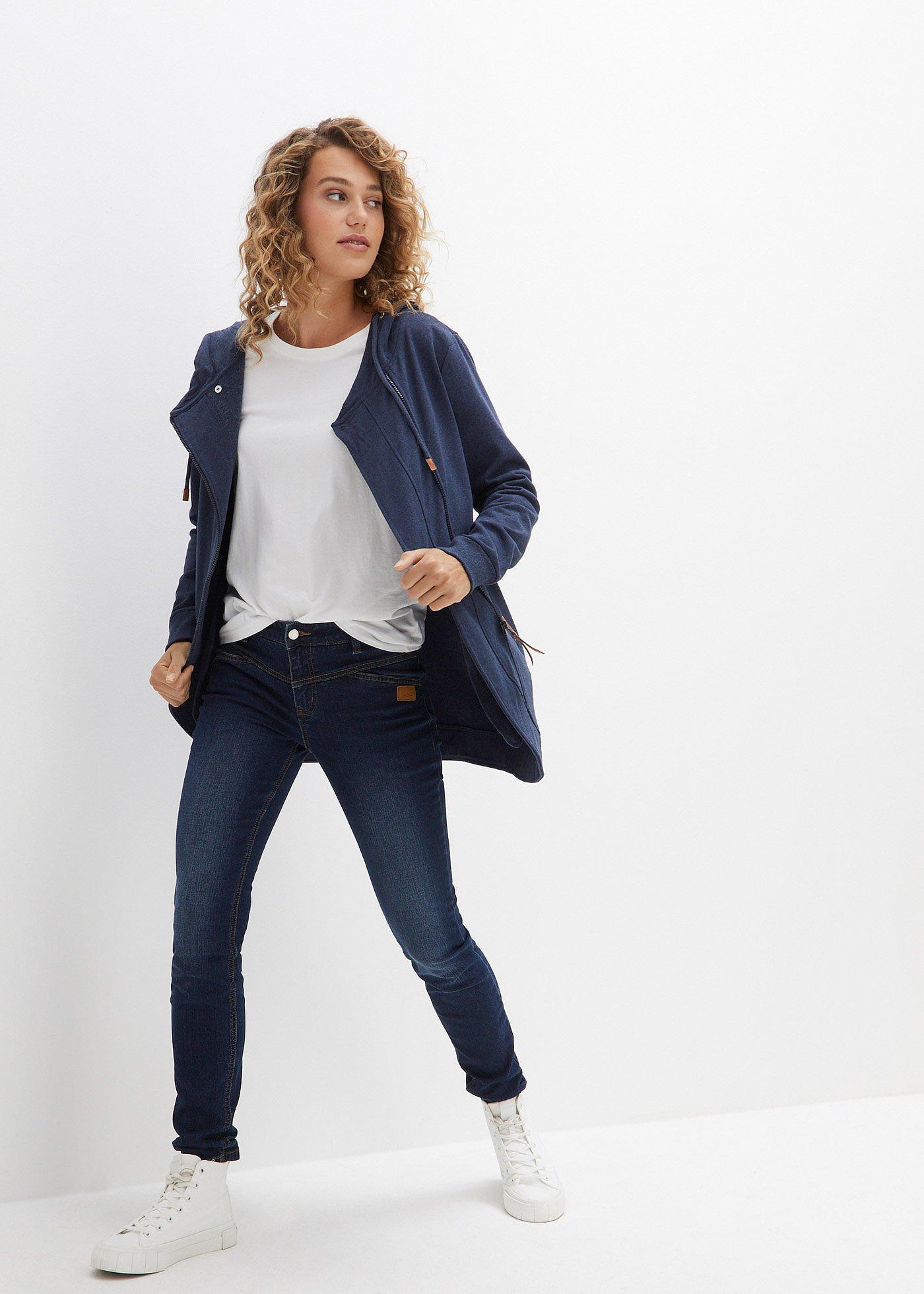 Bluza rozpinana z kapturem - Bonprix
