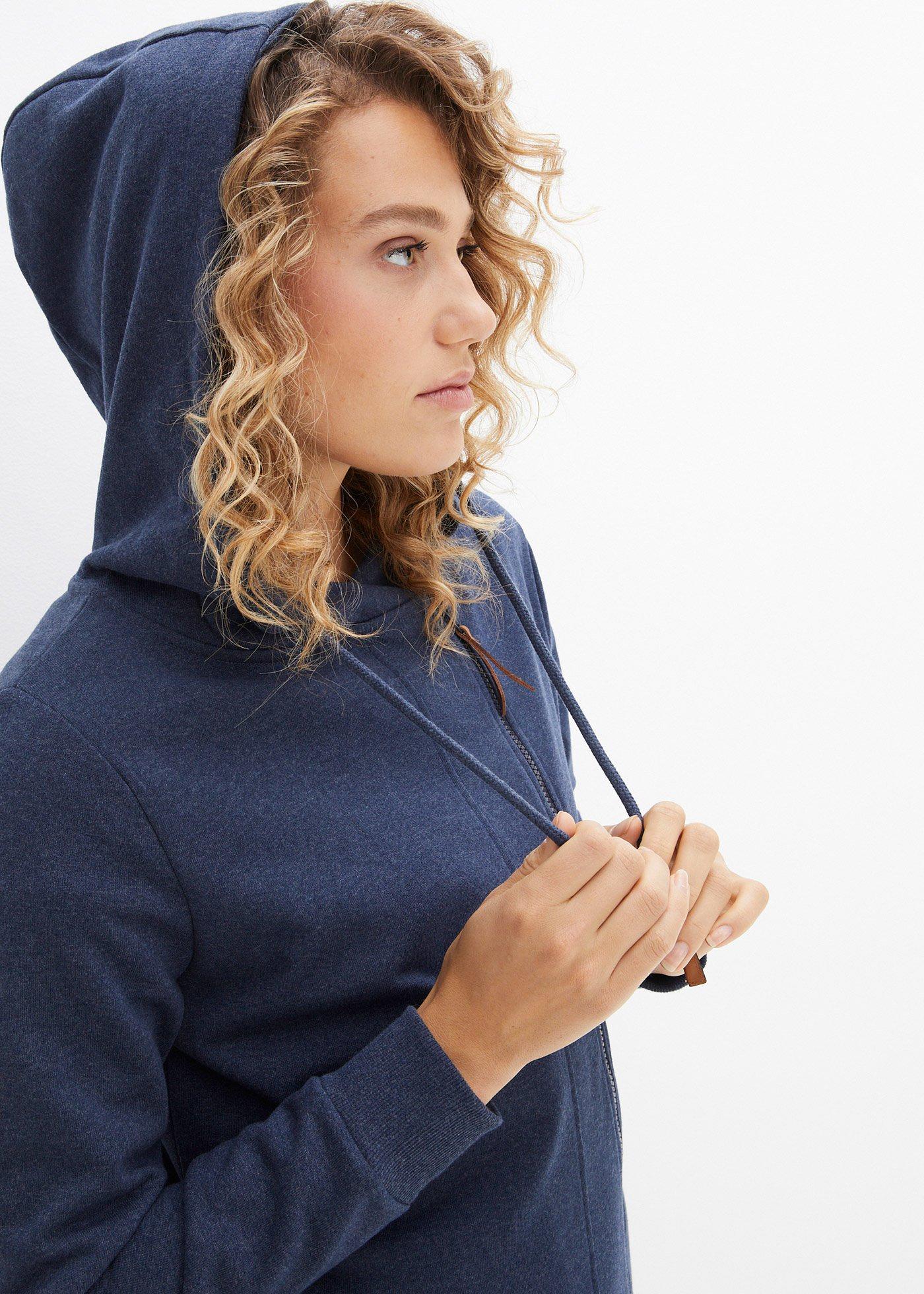 Bluza rozpinana z kapturem - Bonprix