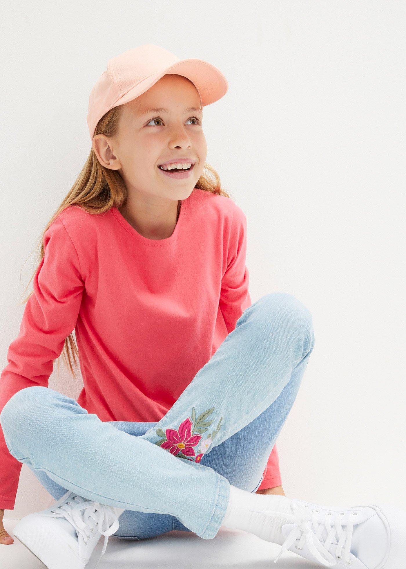 Shirt  z długim rękawem (3 szt.), z czystej bawełny - Bonprix