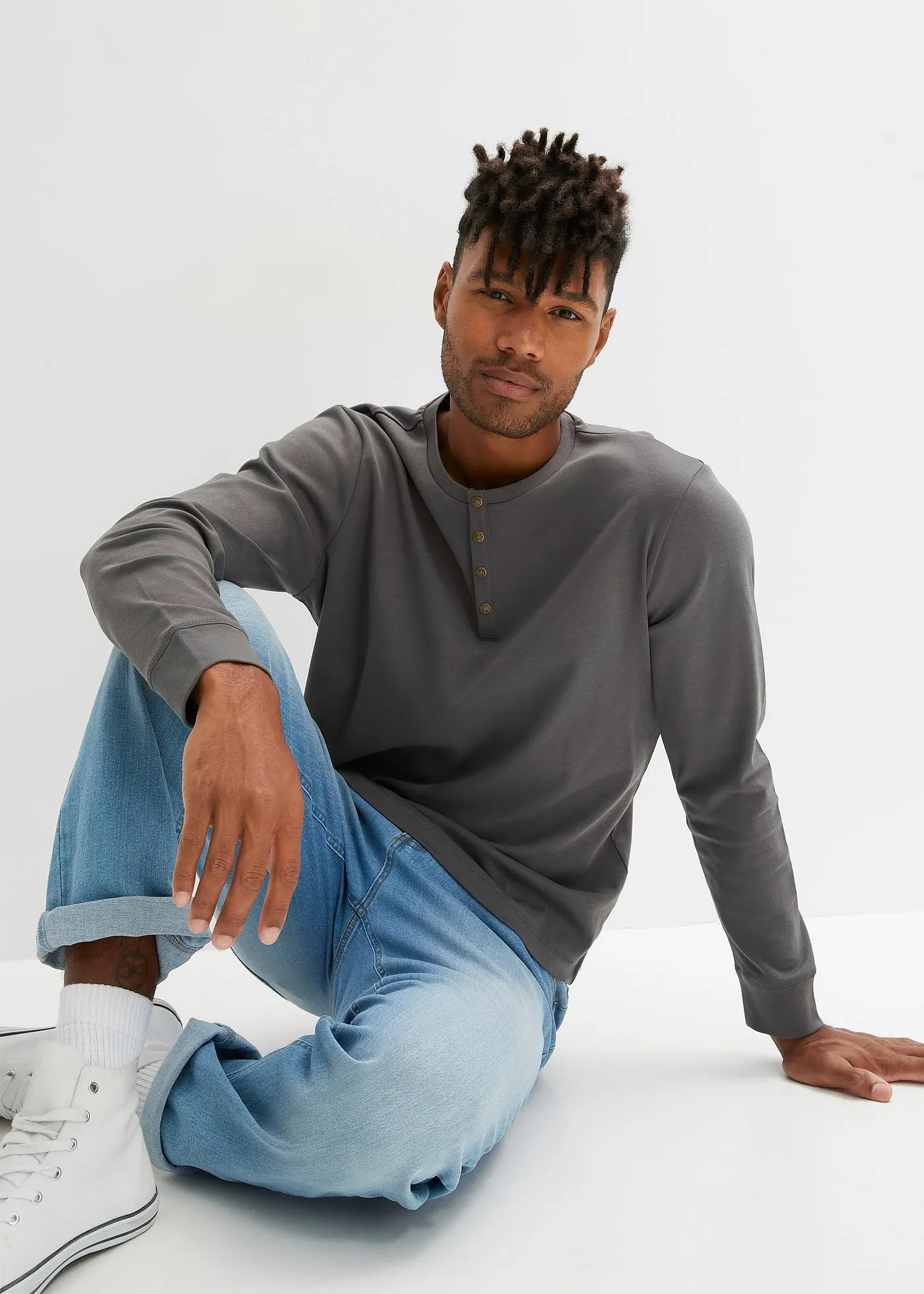 Bonprix Langarm-Рубашка Хенли от Райнера Баумволле