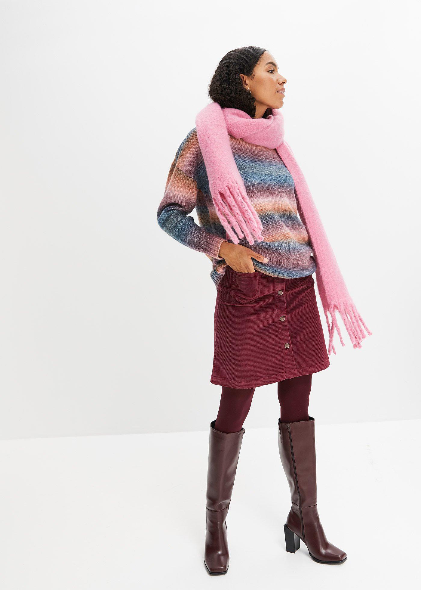 Sweter w cieniowanym kolorze, z domieszką wełny - Bonprix