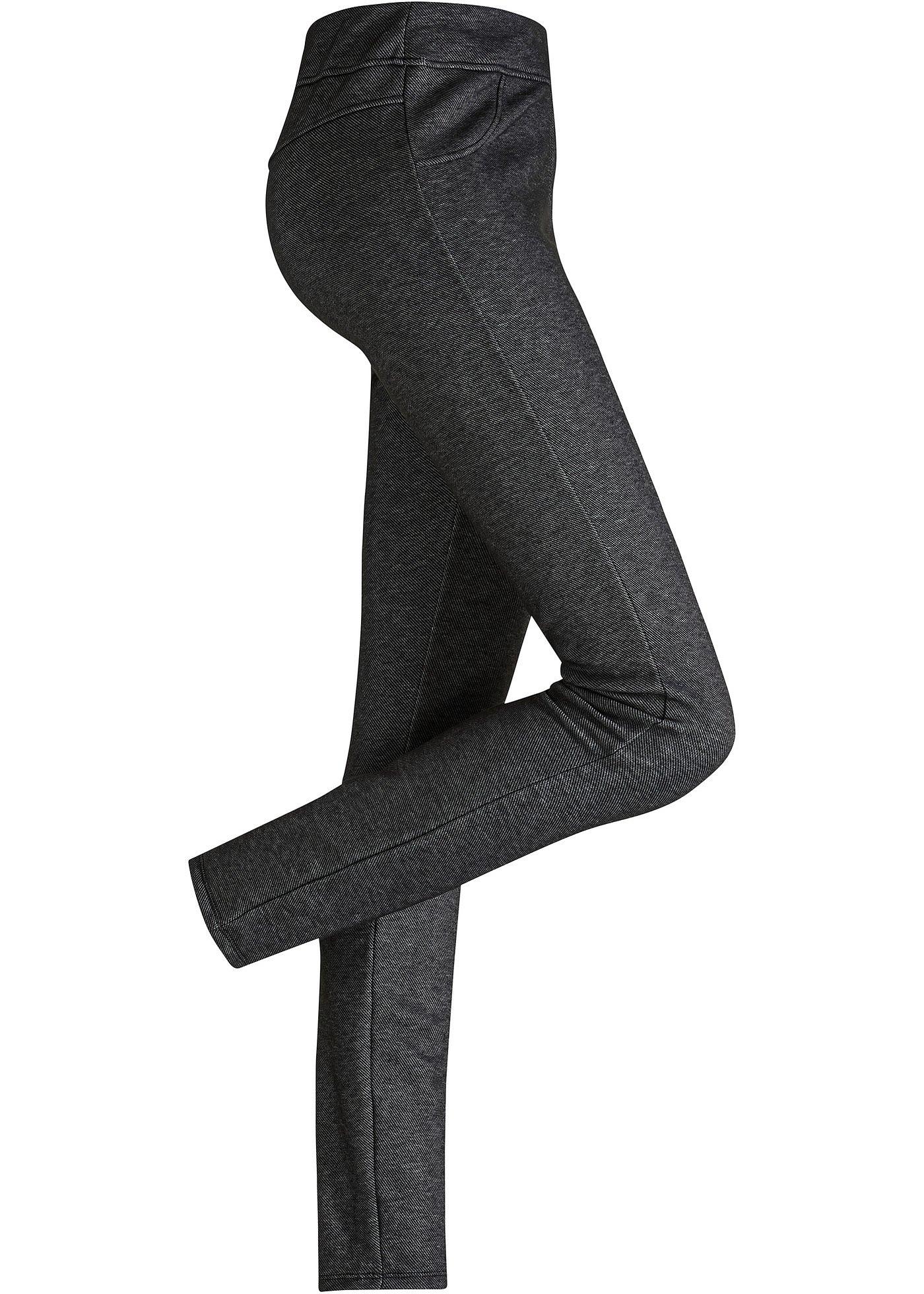 Legginsy termoaktywne w optyce dżinsowych - Bonprix